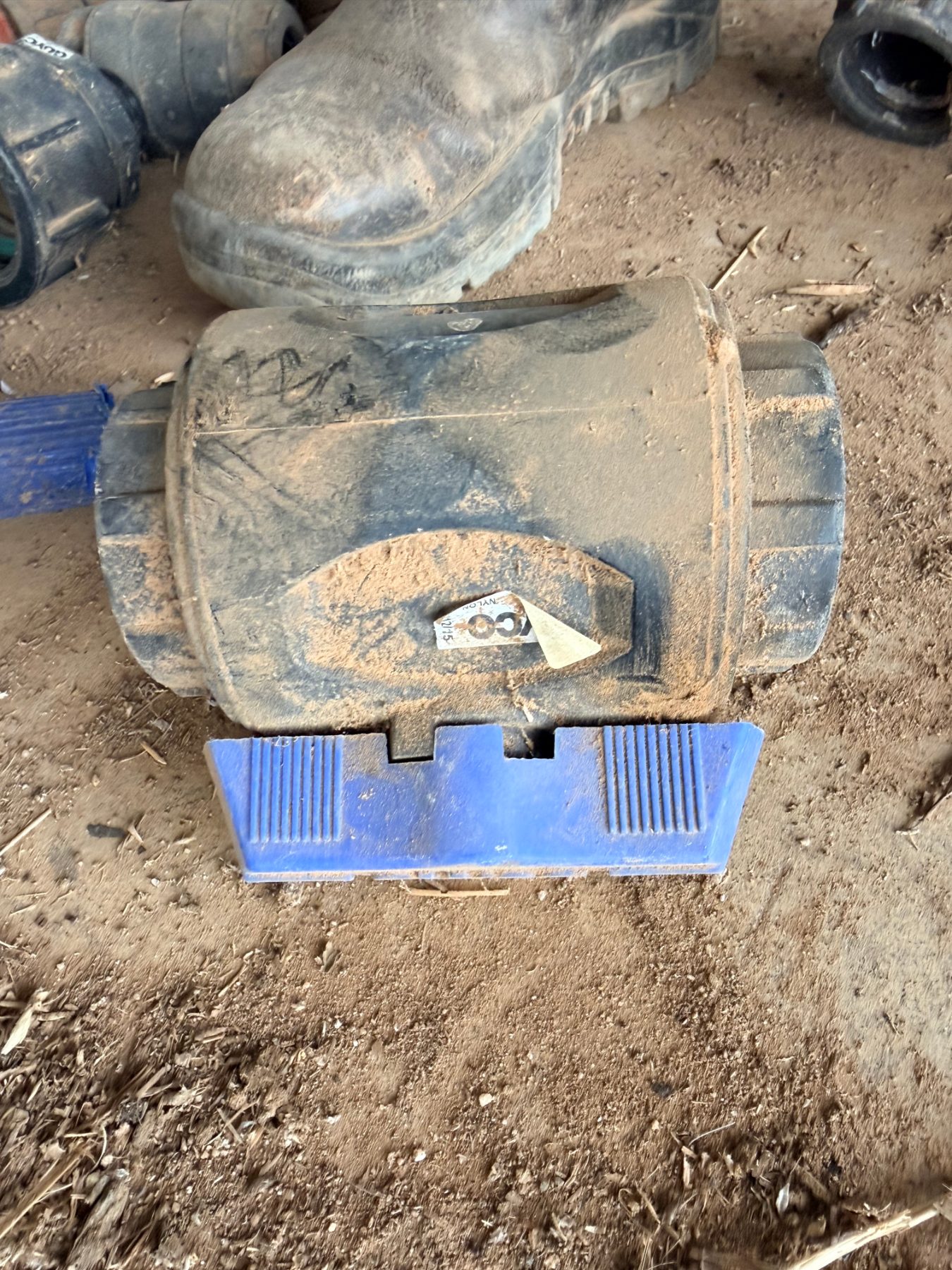 Storage tub of assorted irrigation fittings and valves - photo 4