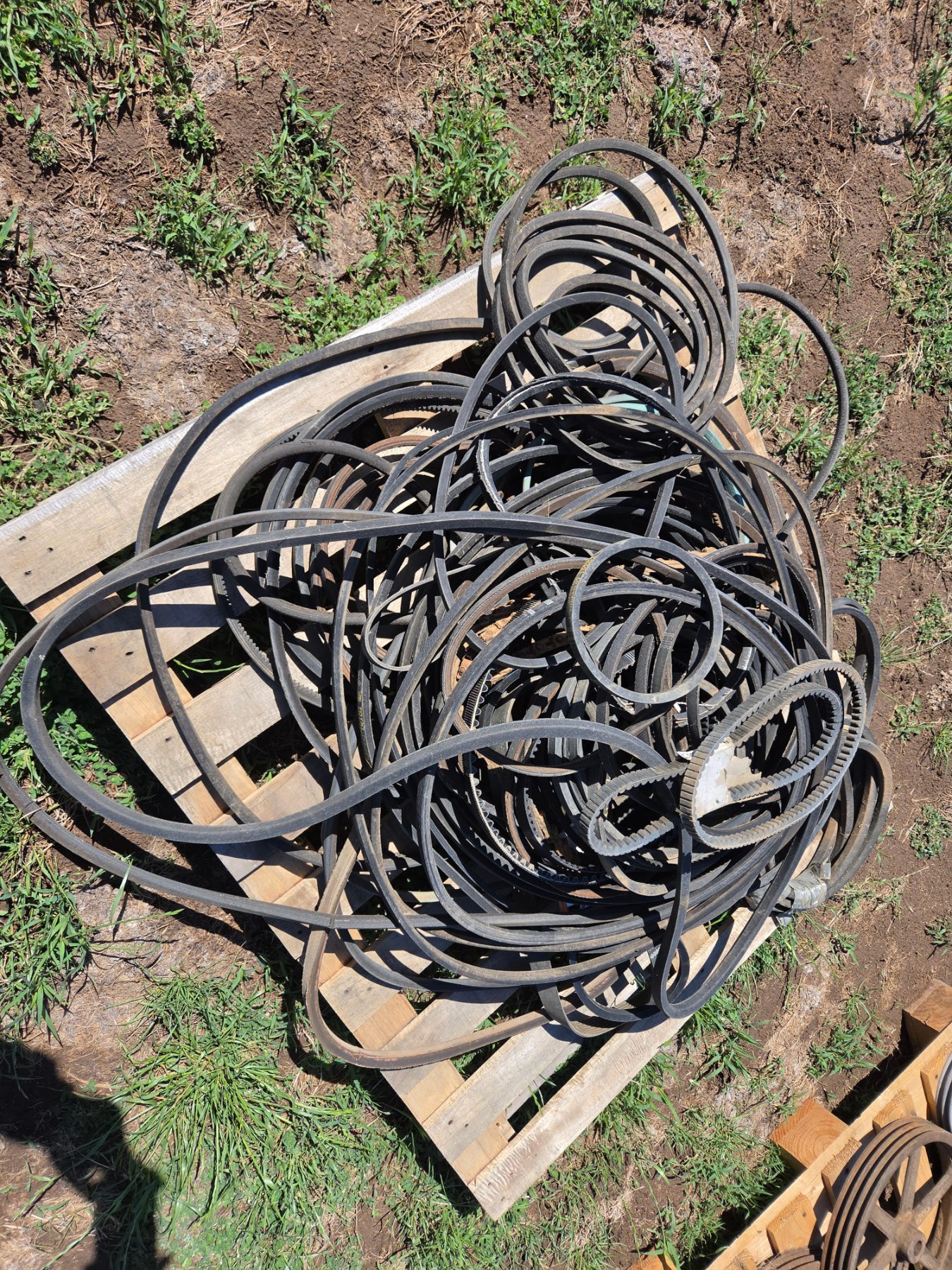 Used - Assorted B-Section V-Belts - photo 1