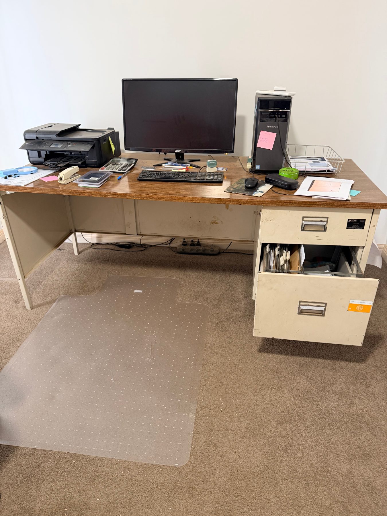 Steel frame office desk - photo 2