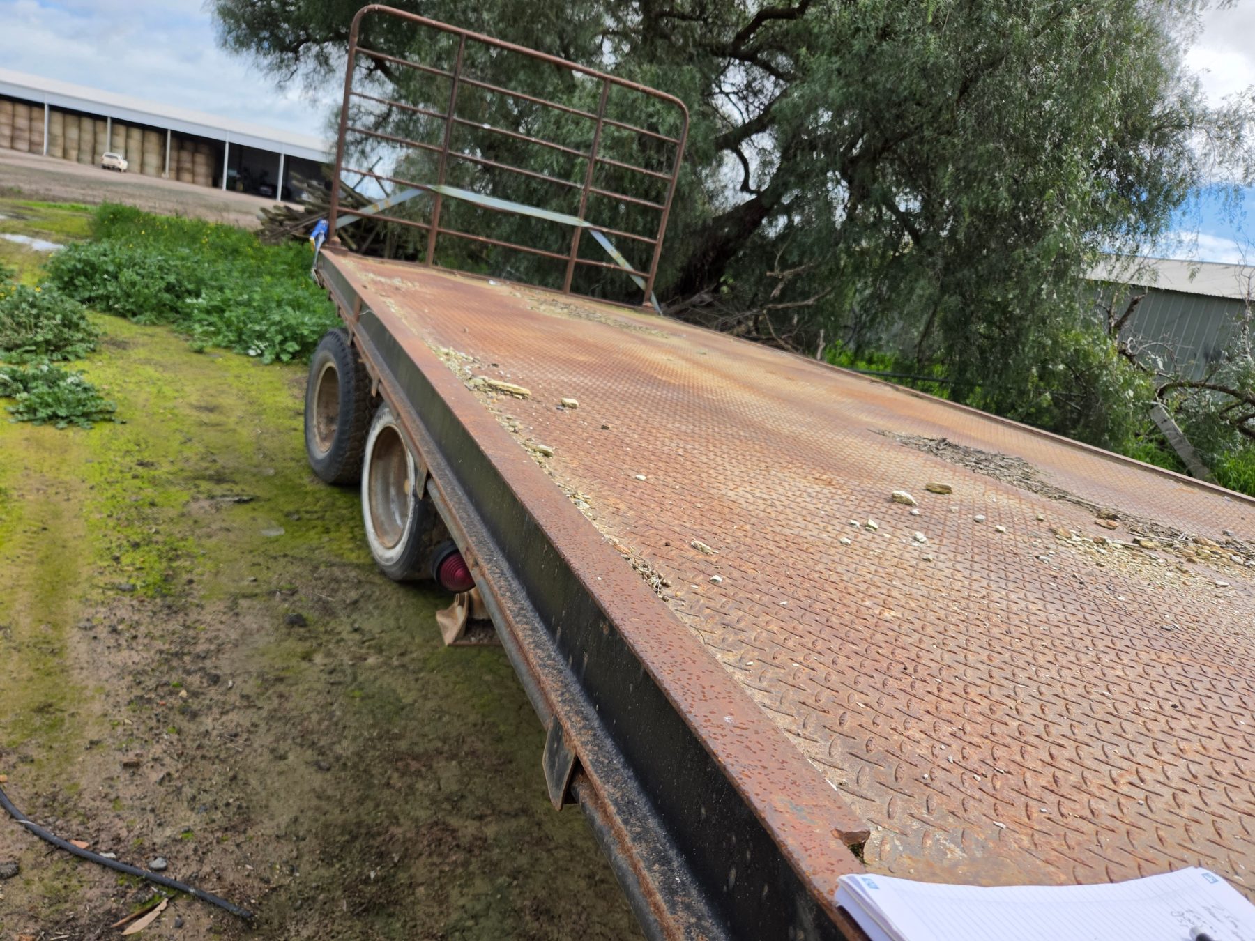 44ft H/duty Tri-axle Farm Hay Trailer - photo 5