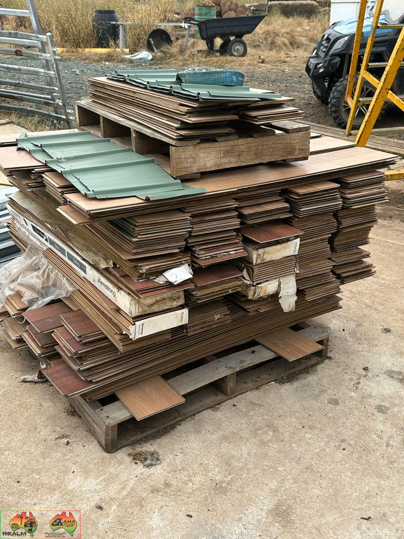 Pallet of Floating Vinyl Floor Boards