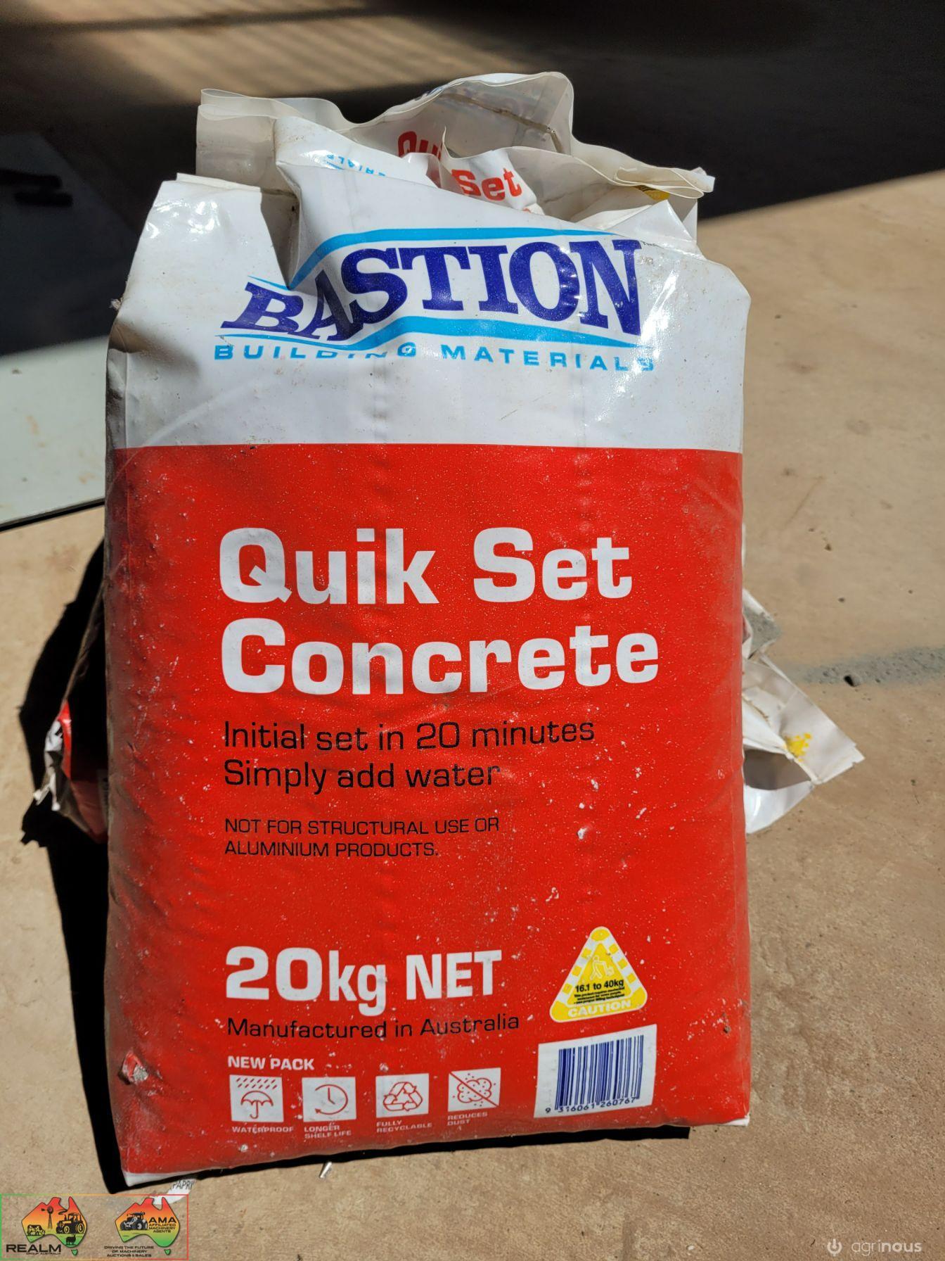 3x 20Kg Bags of Rapid Set Concrete