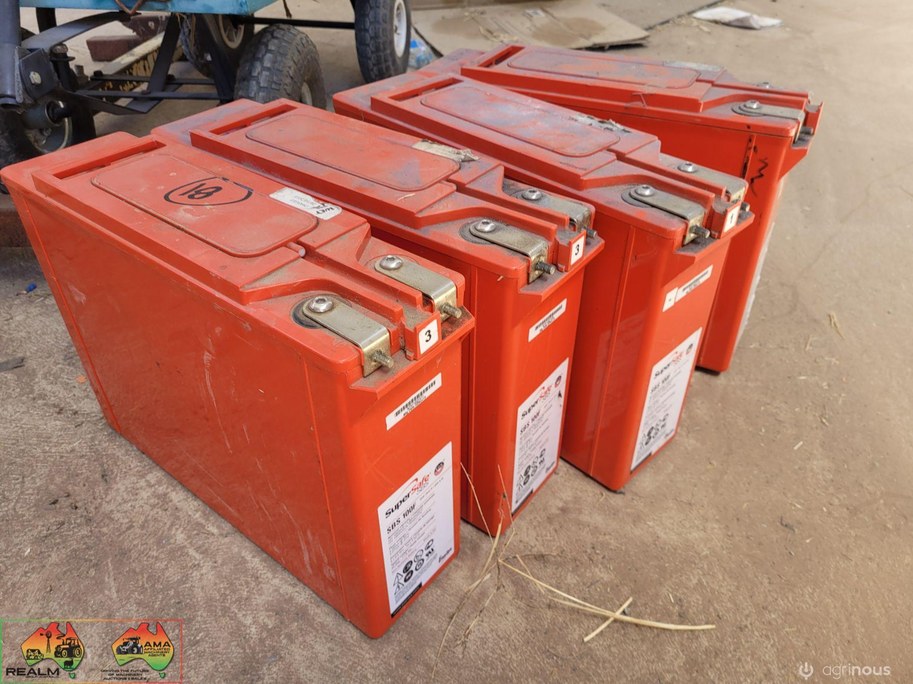 4x Super Safe SBS-100F Deep Cycle 12v 100Ah Batteries