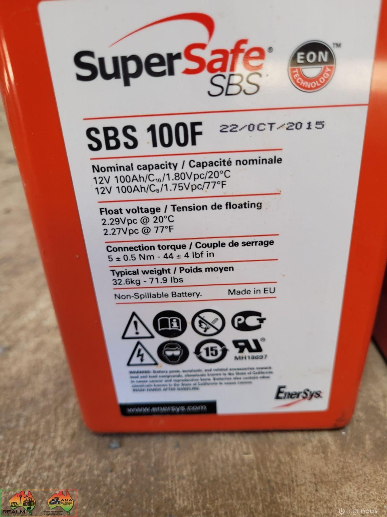 4x Super Safe SBS-100F Deep Cycle 12v 100Ah Batteries - photo 3