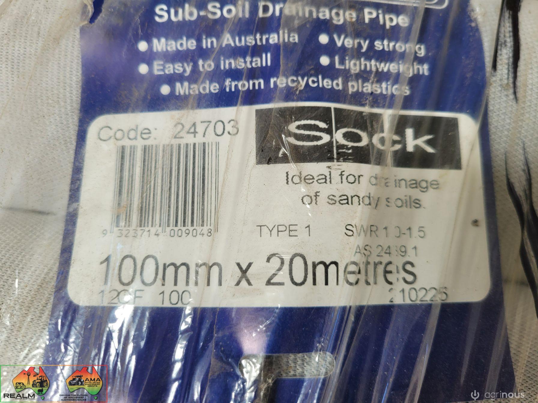 Vinidex Drain Coil with Sock (100mm x 20m) - photo 3