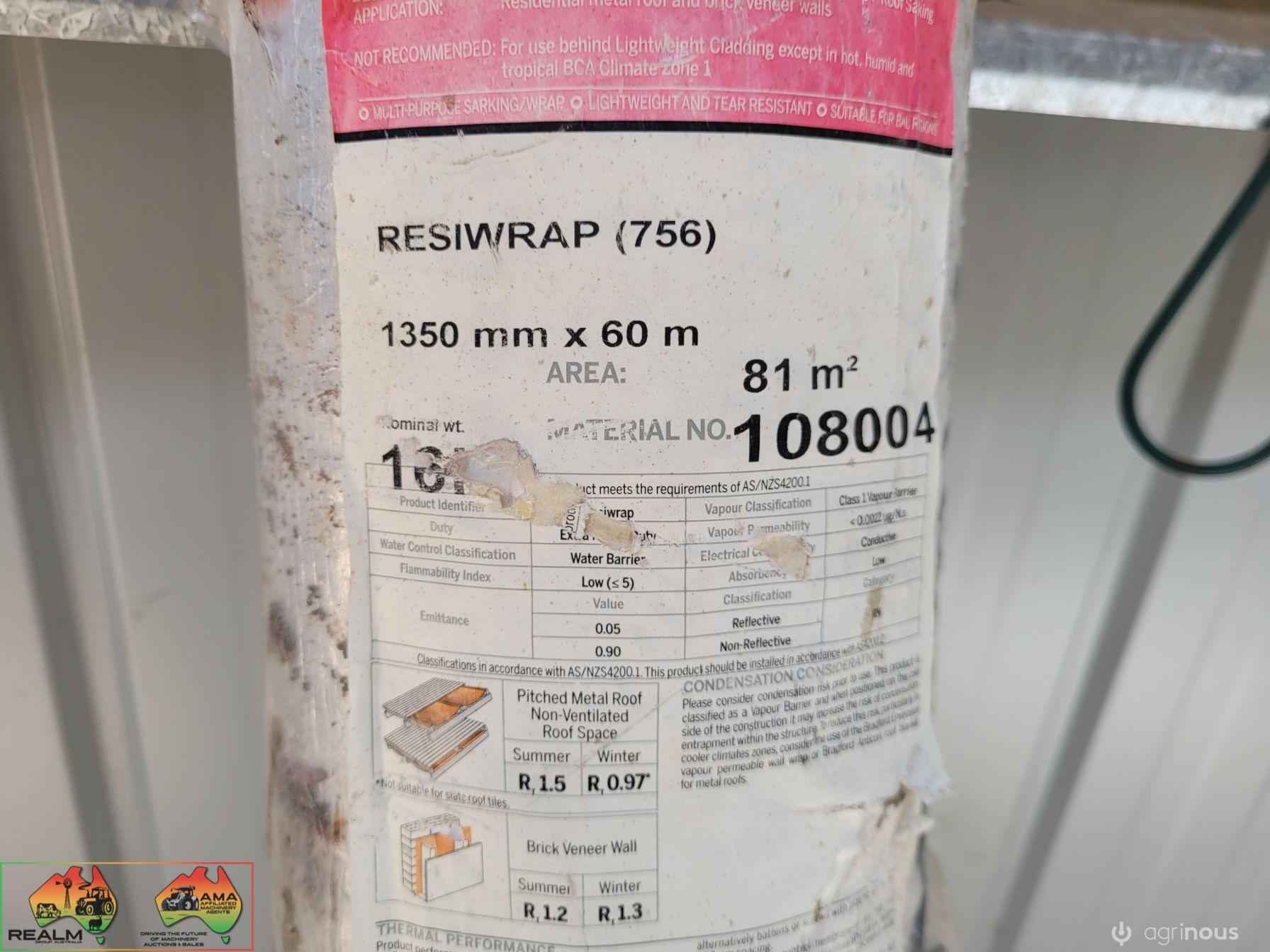 81sqm of Resi-Wrap Thermoseal Insulation Paper (1,350 x 60m) - photo 3