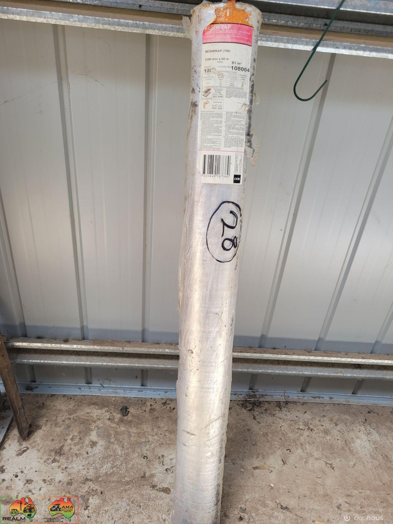 81sqm of Resi-Wrap Thermoseal Insulation Paper (1,350 x 60m)