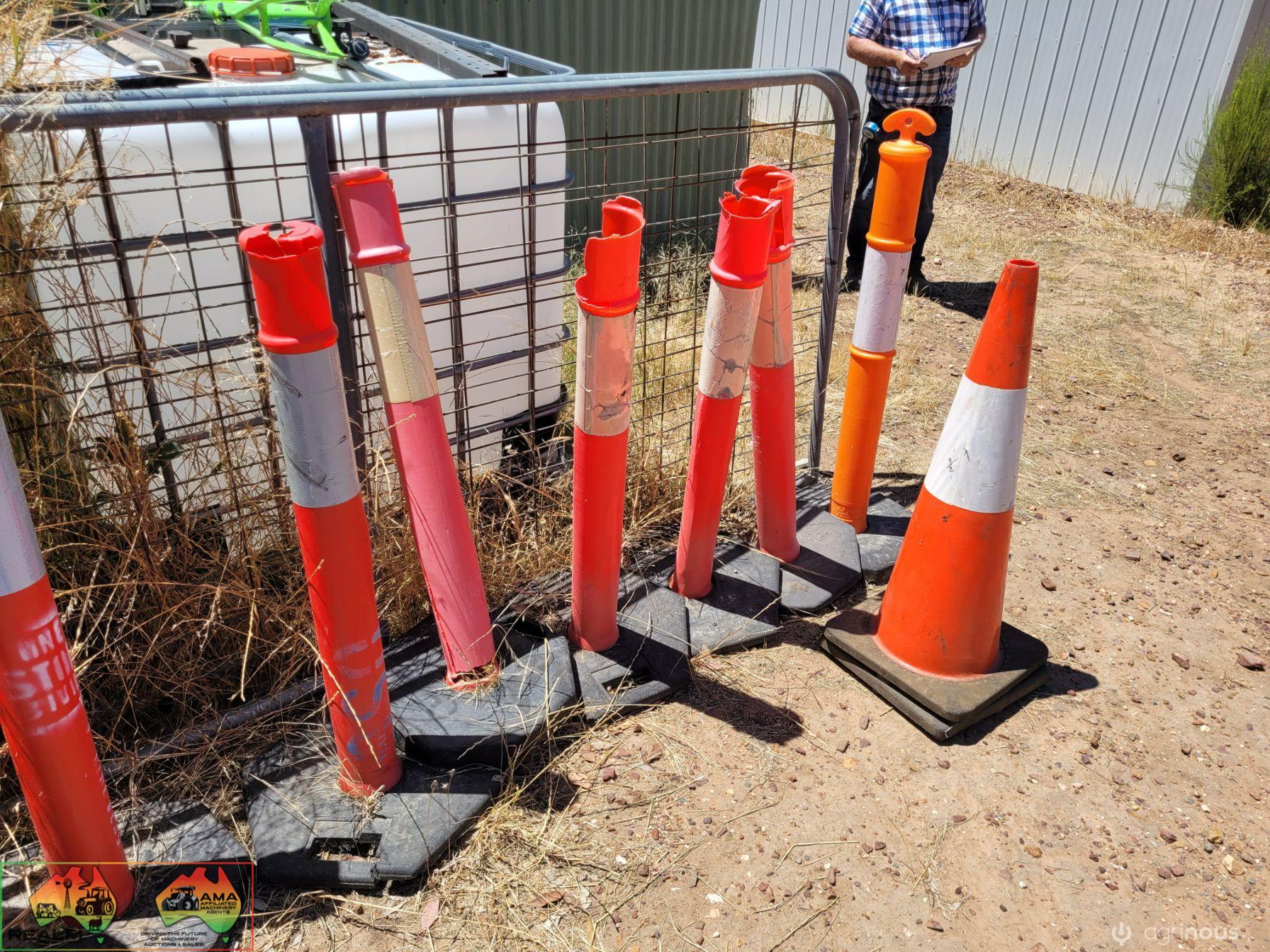 2x Witches Hats & 7x Bollard Poles