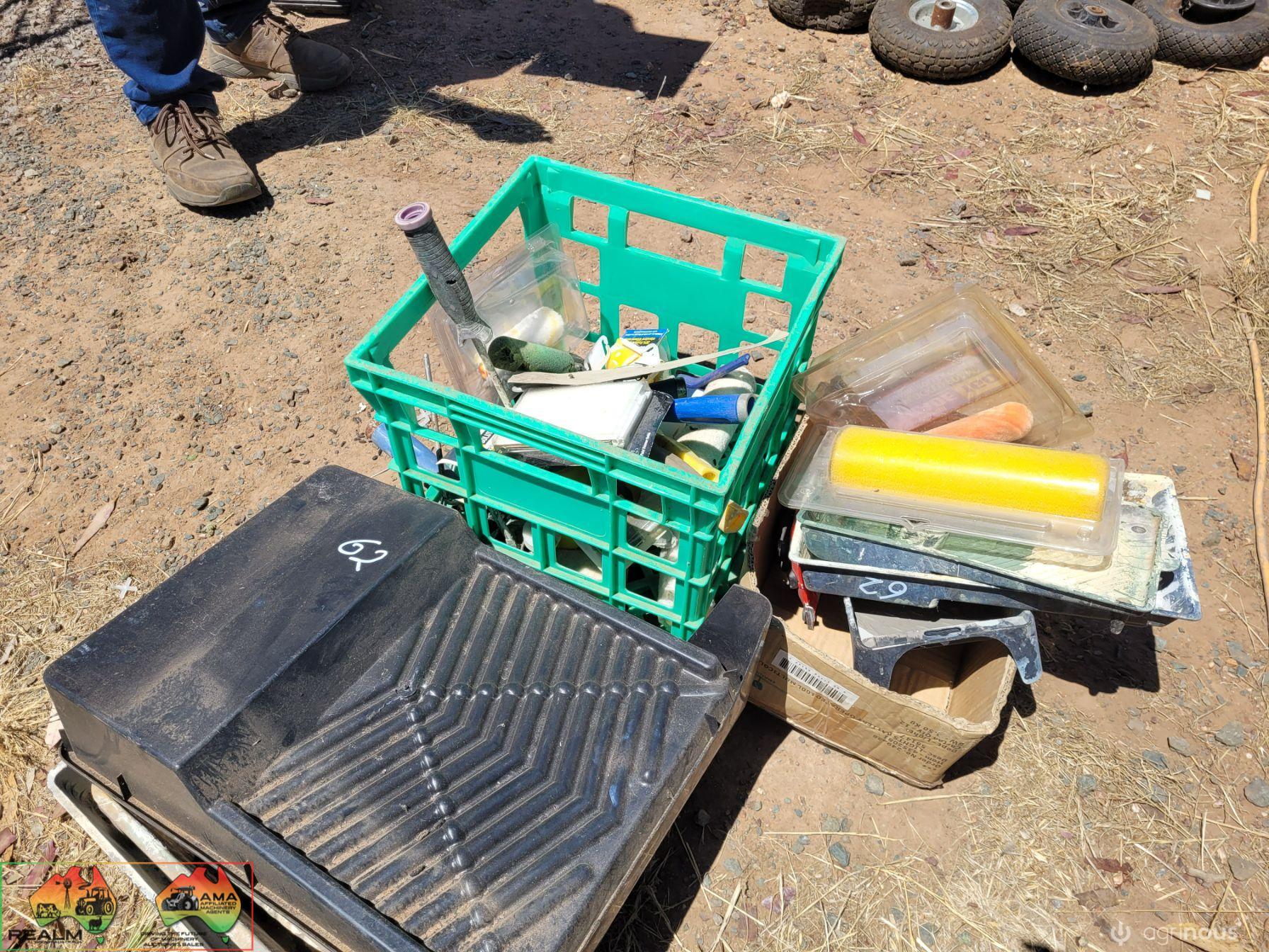 Assorted Painting Rollers, Trays & Brushes