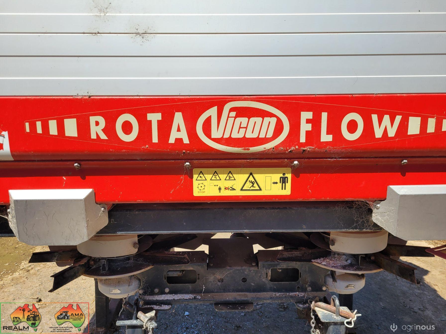 3pl Vicon RO-EDW Rota-Flow Twin Spreader