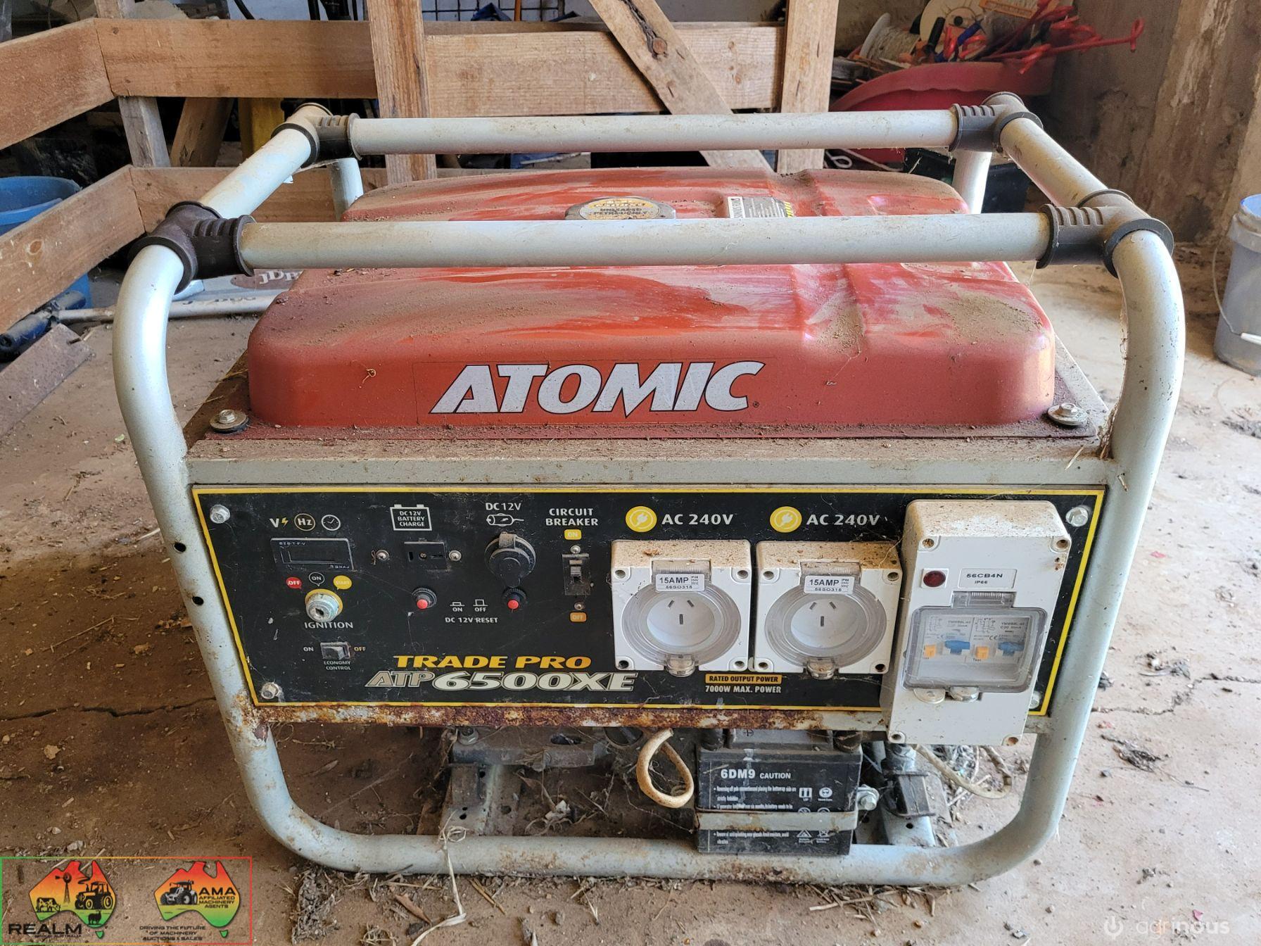 Atomic 6500XL Generator with 15Hp Petrol Eng.
