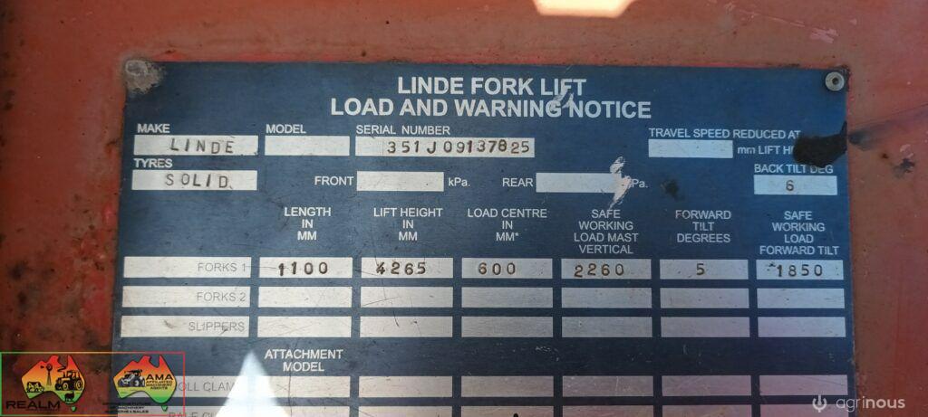 Linde H25T-03 Fork Lift - photo 14