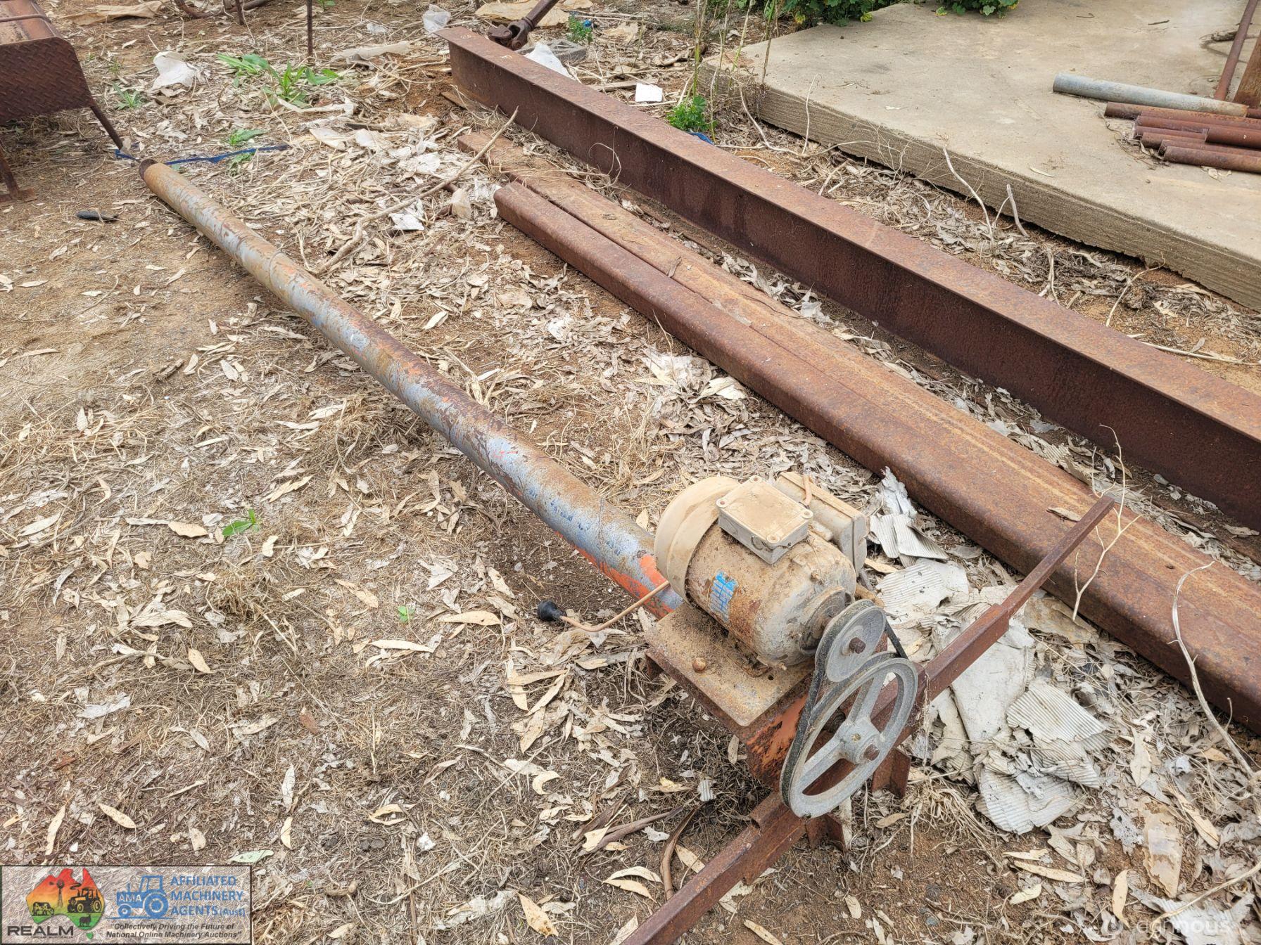 10ft x 4" Pencil Auger, 240v Motor - photo 2