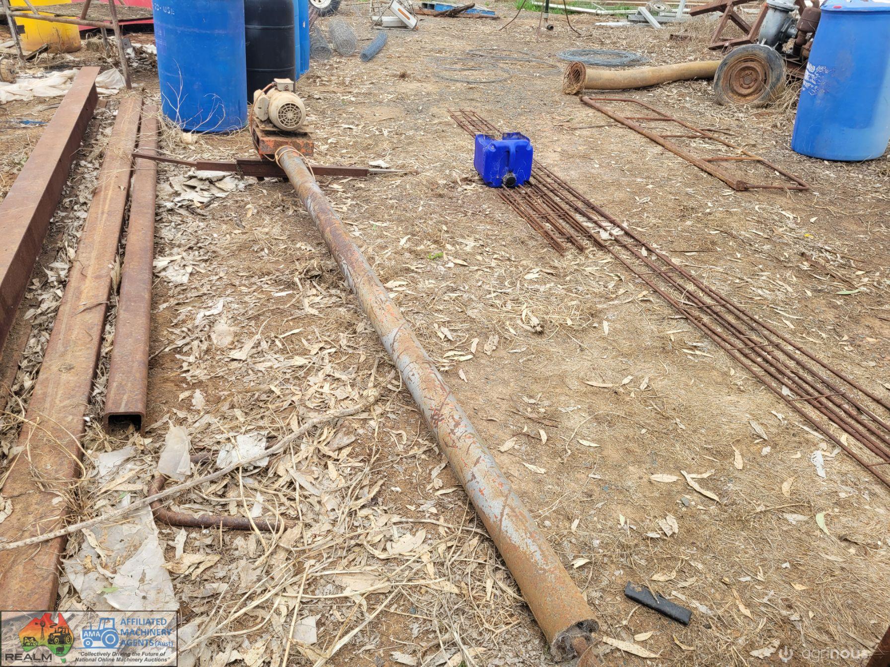 10ft x 4" Pencil Auger, 240v Motor