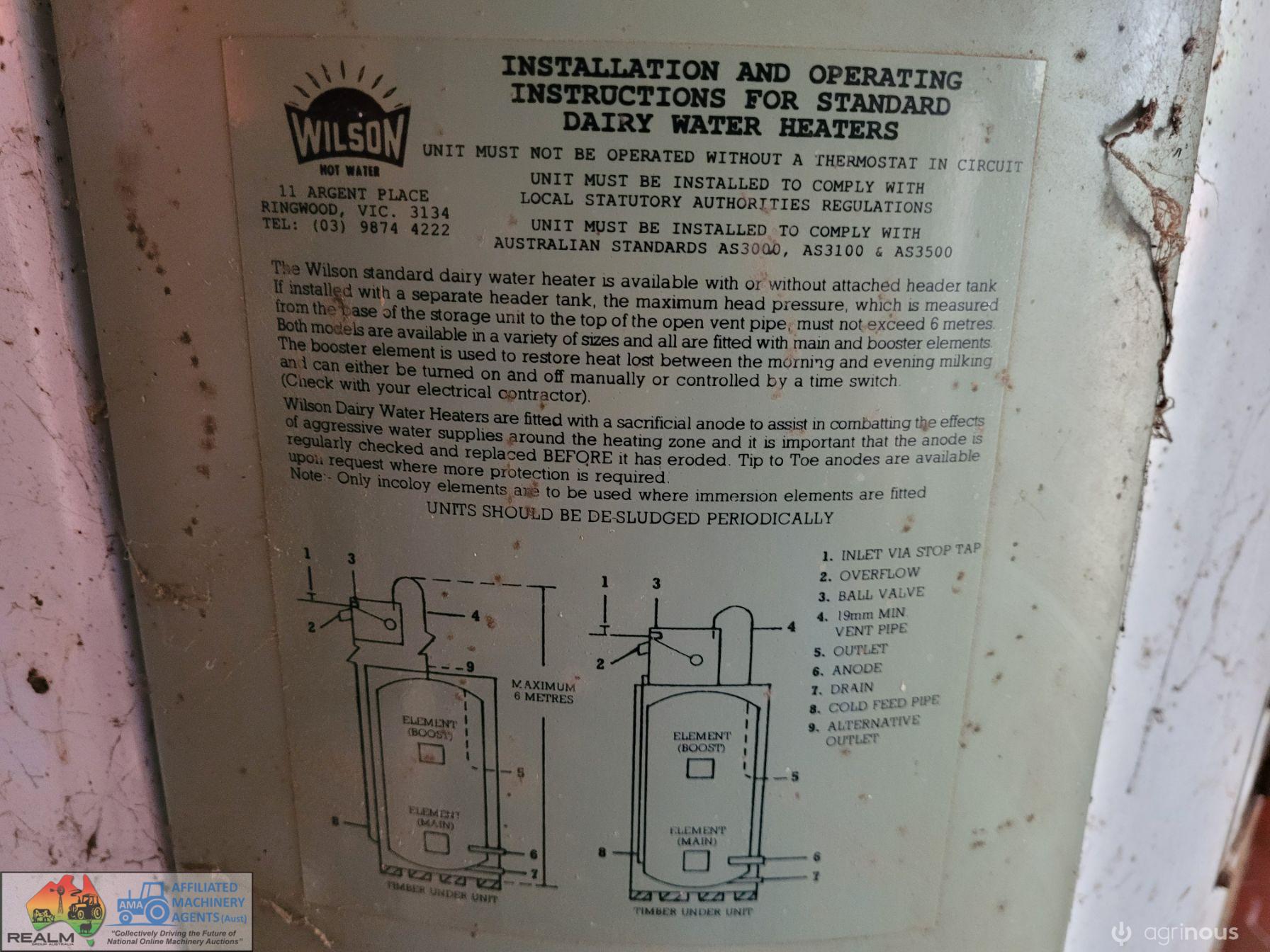 Wilson 400 Ltr Dairy HWS with Copper Header Tank - photo 6