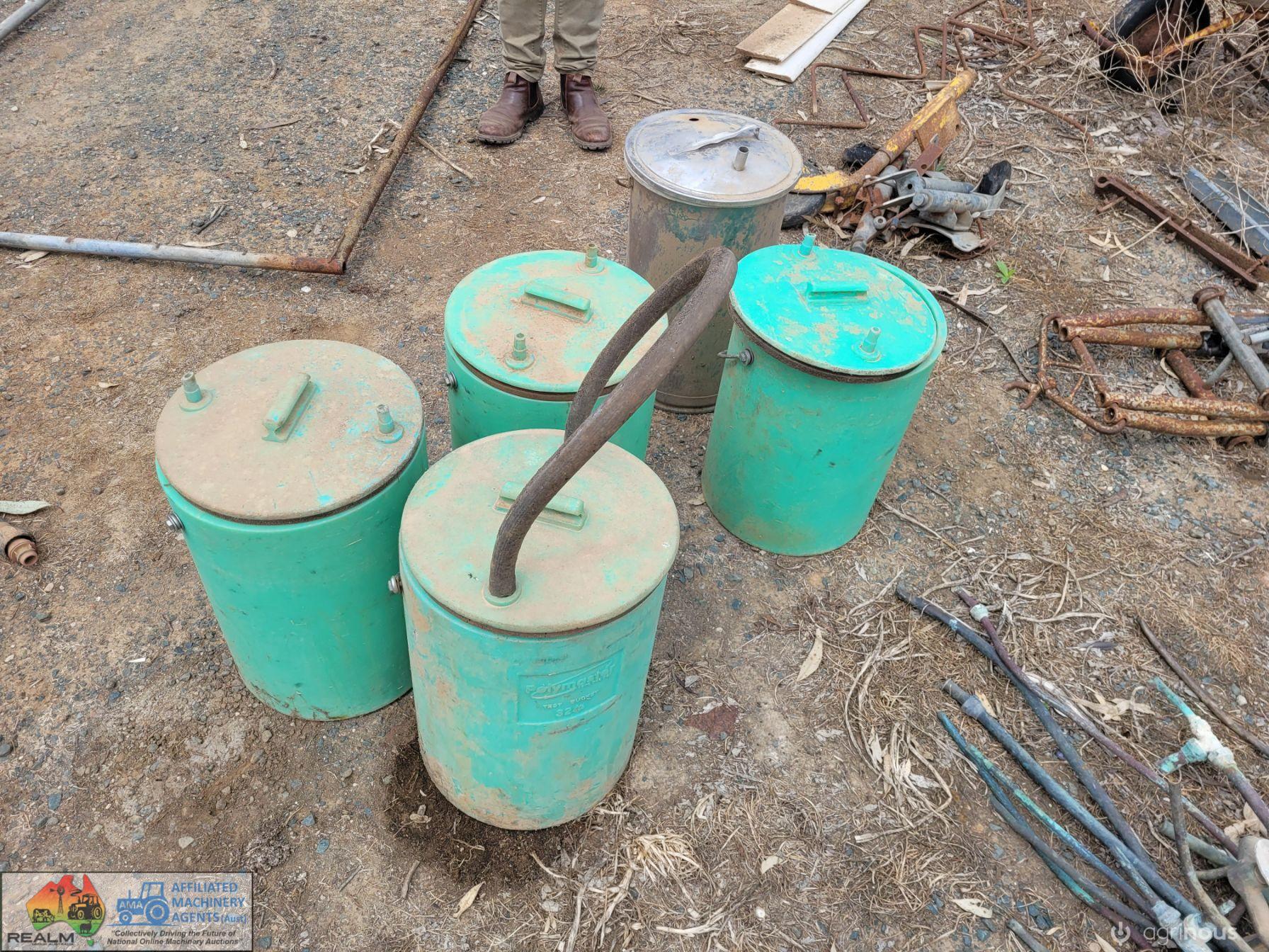 5x Milk Test Buckets