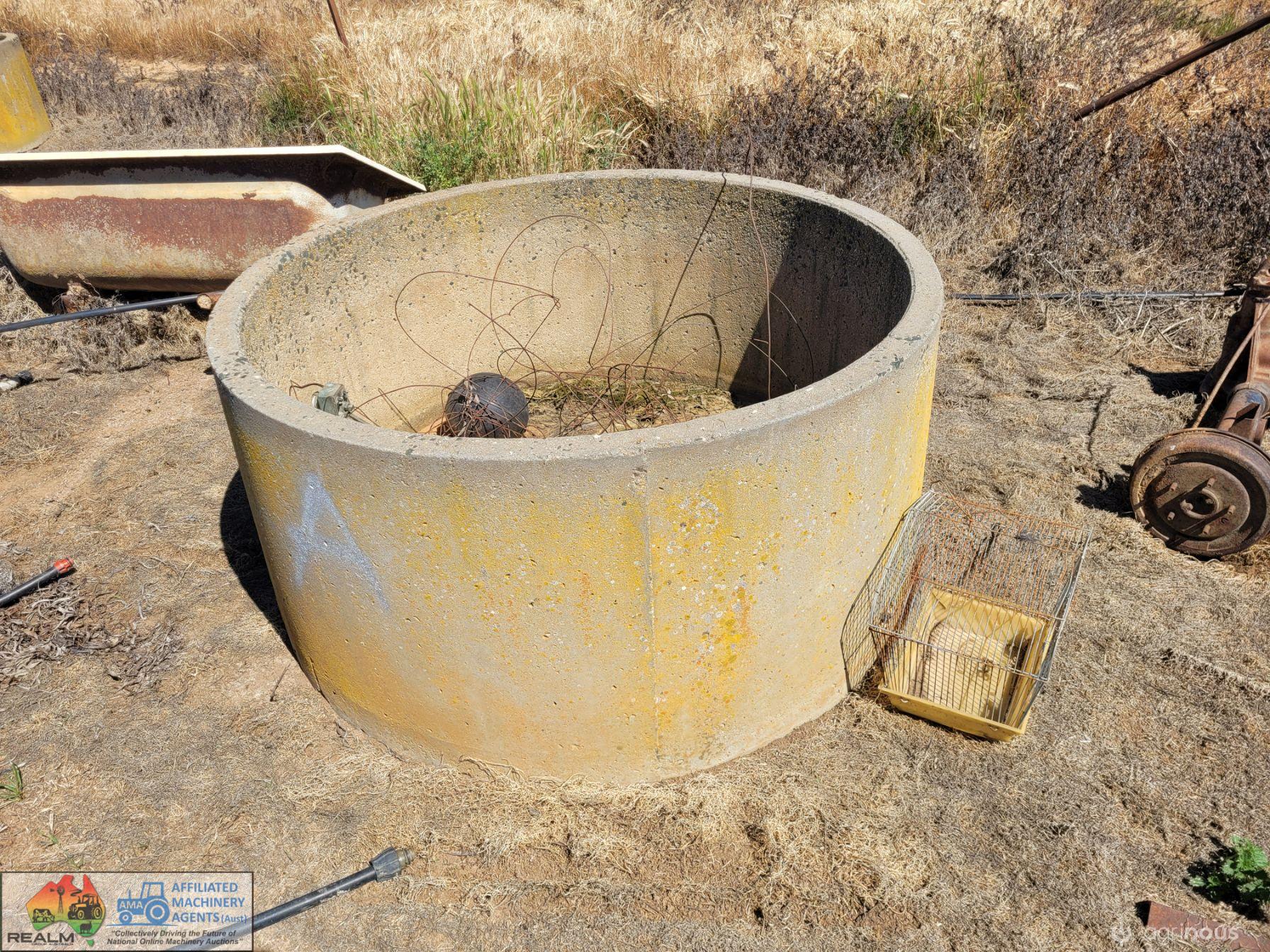 Concrete Water Trough (A) ~ 4'6" with Ball Valve