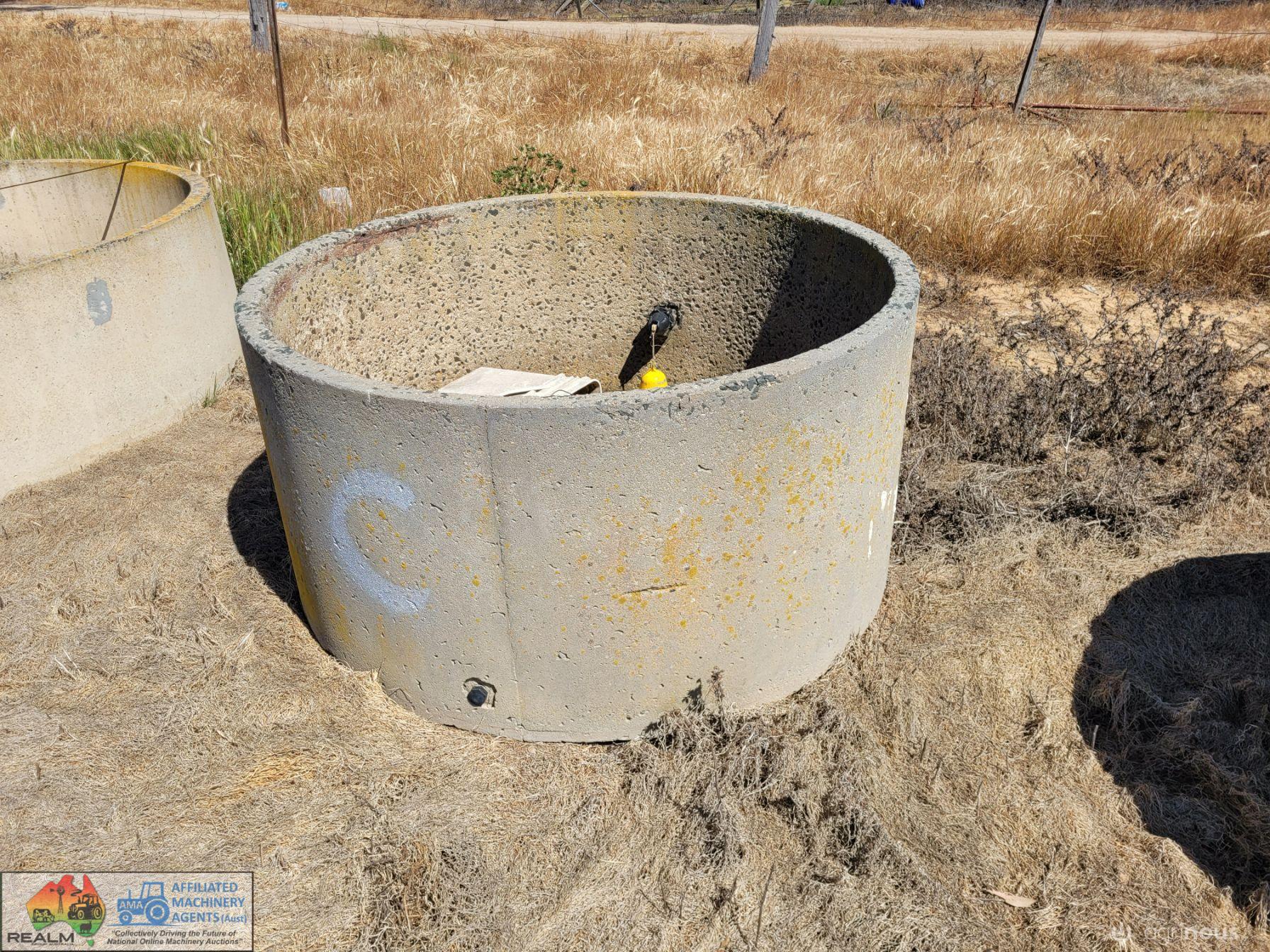 Concrete Water Trough (C) ~ 5' with Ball Valve
