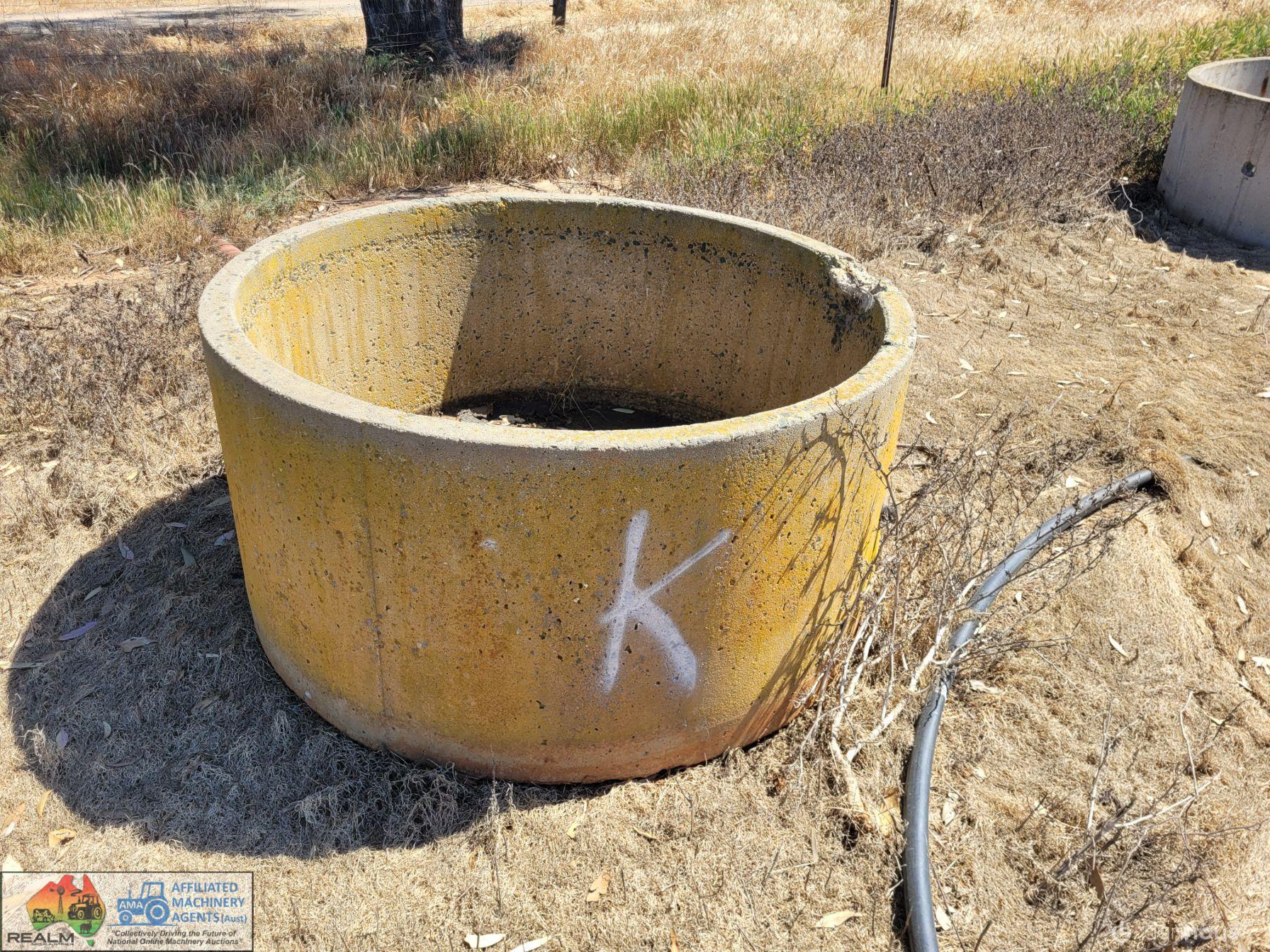 Concrete Water Trough (K) ~ 4'6" with Ball Valve