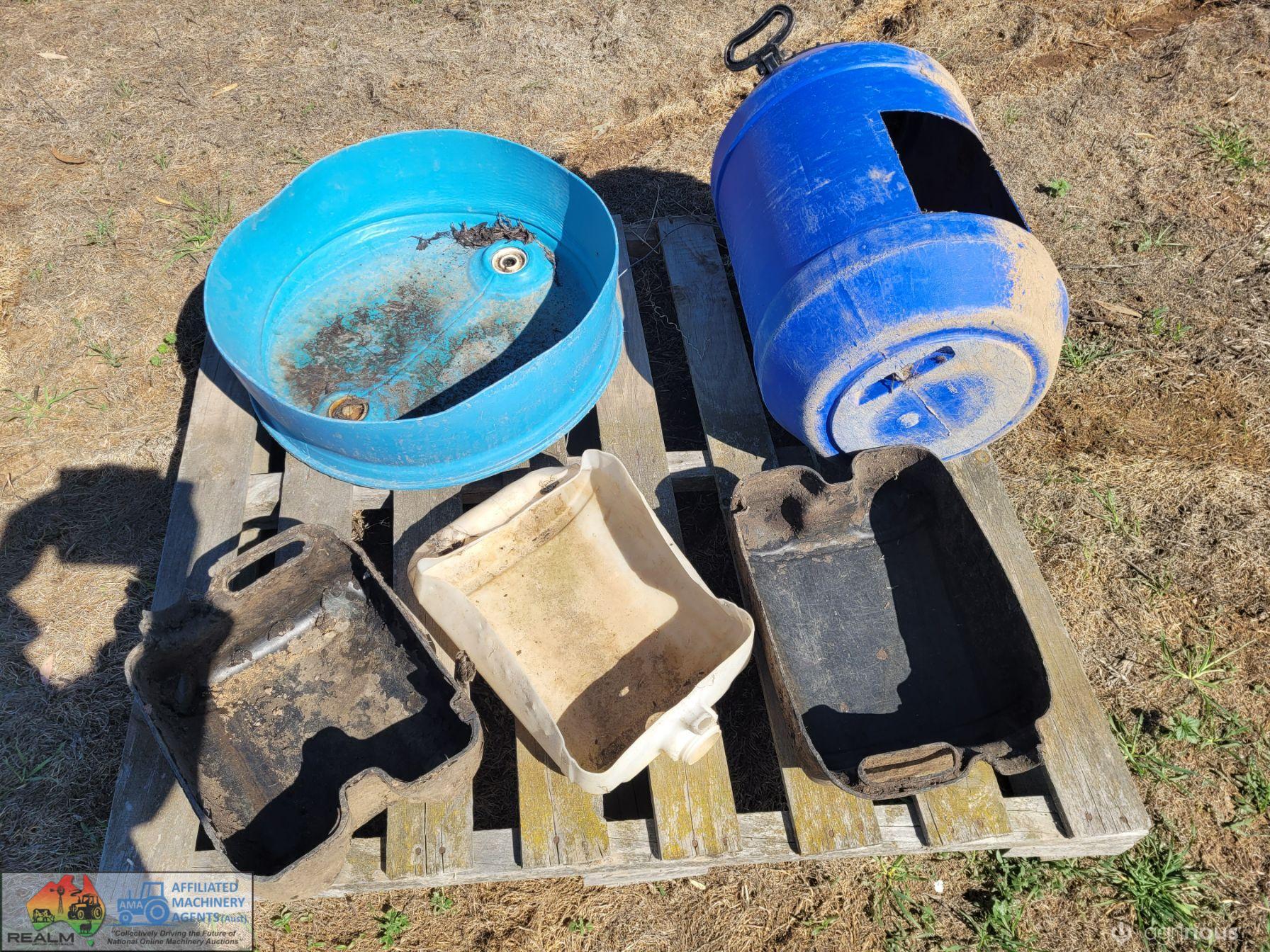 Pallet of Plastic Tubs
