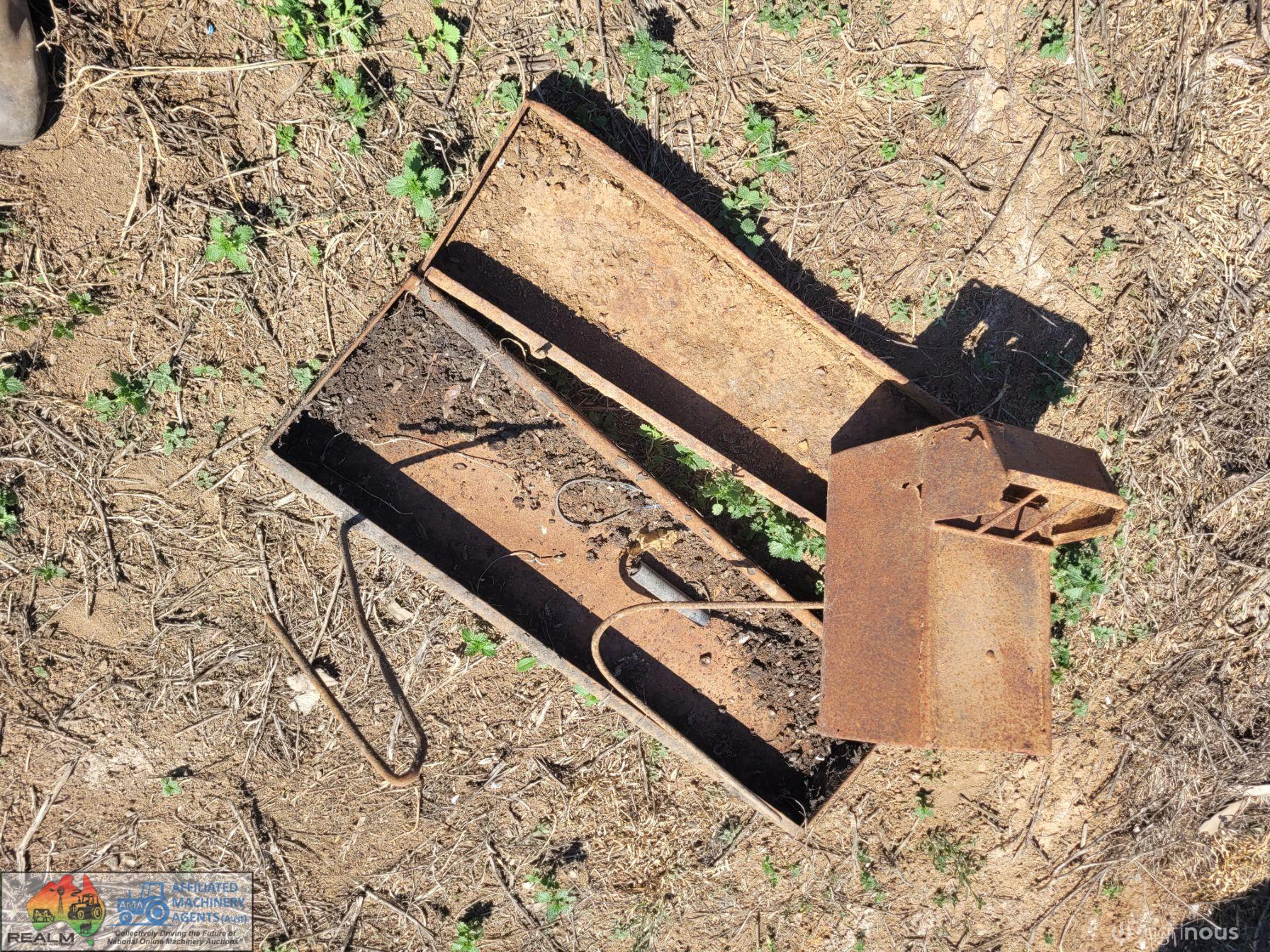 Old Steel Grain Feed Troughs - photo 3