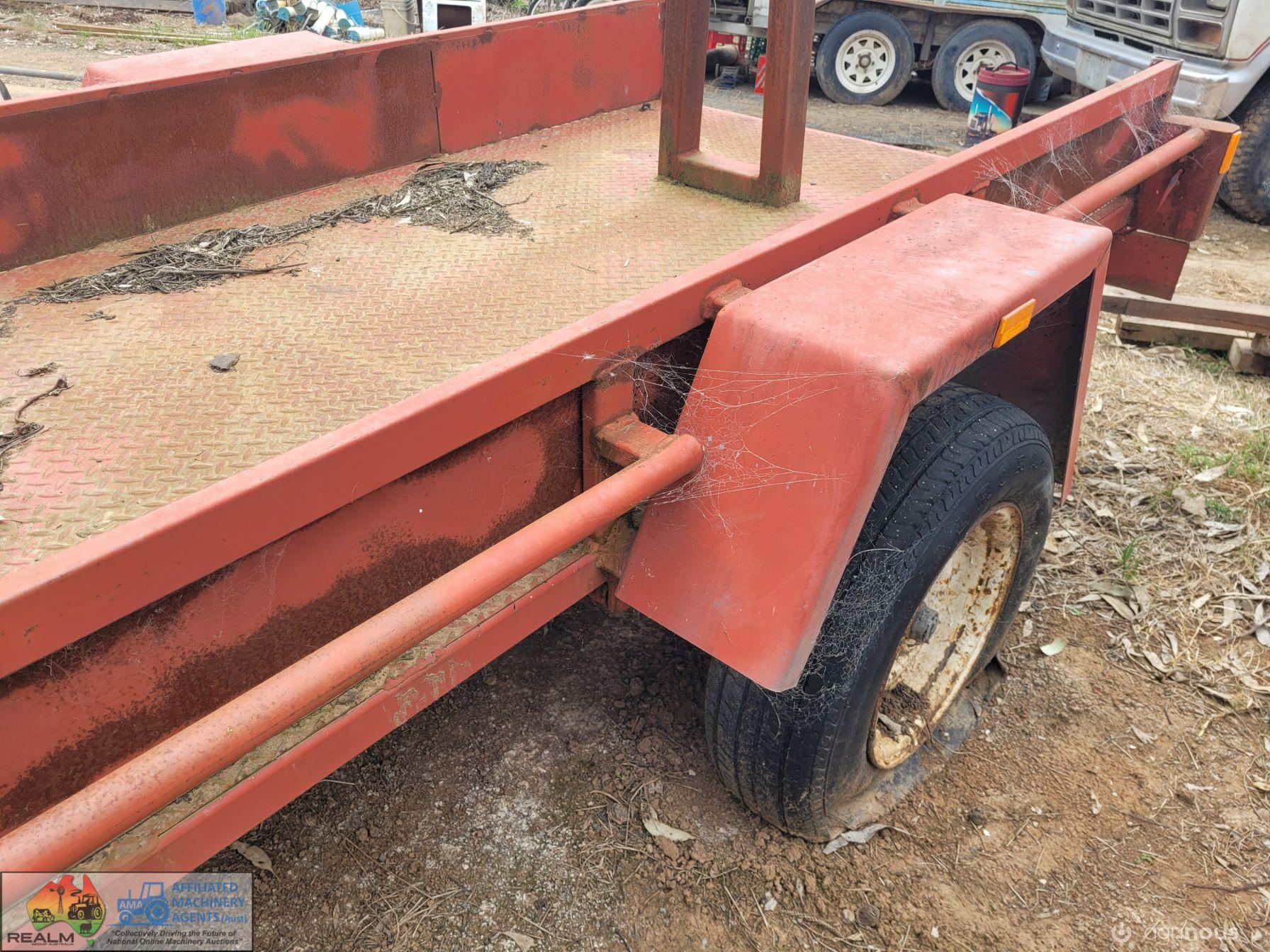 Steel Frame Box Trailer (8ft x 4ft) with A-frame Cradle - photo 3
