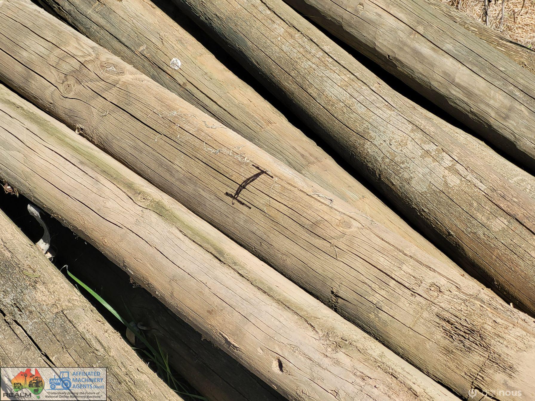 20x Pine Fence Posts "I" - photo 3