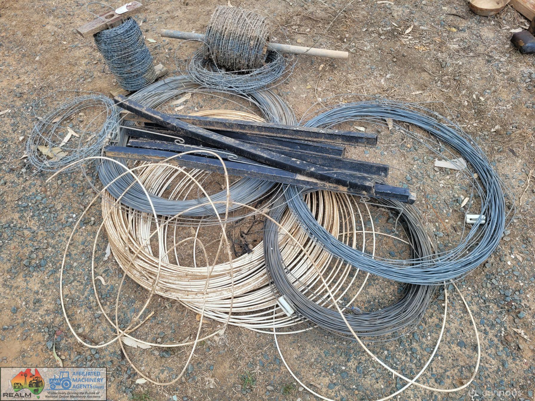 White Sight Wire, Barb & Plain Wire