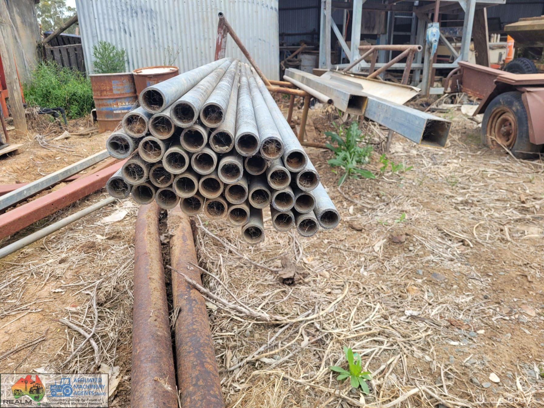 36x 6m Lengths of New Galv. Pipe (25mm NB ~ 32mm OD) - photo 4
