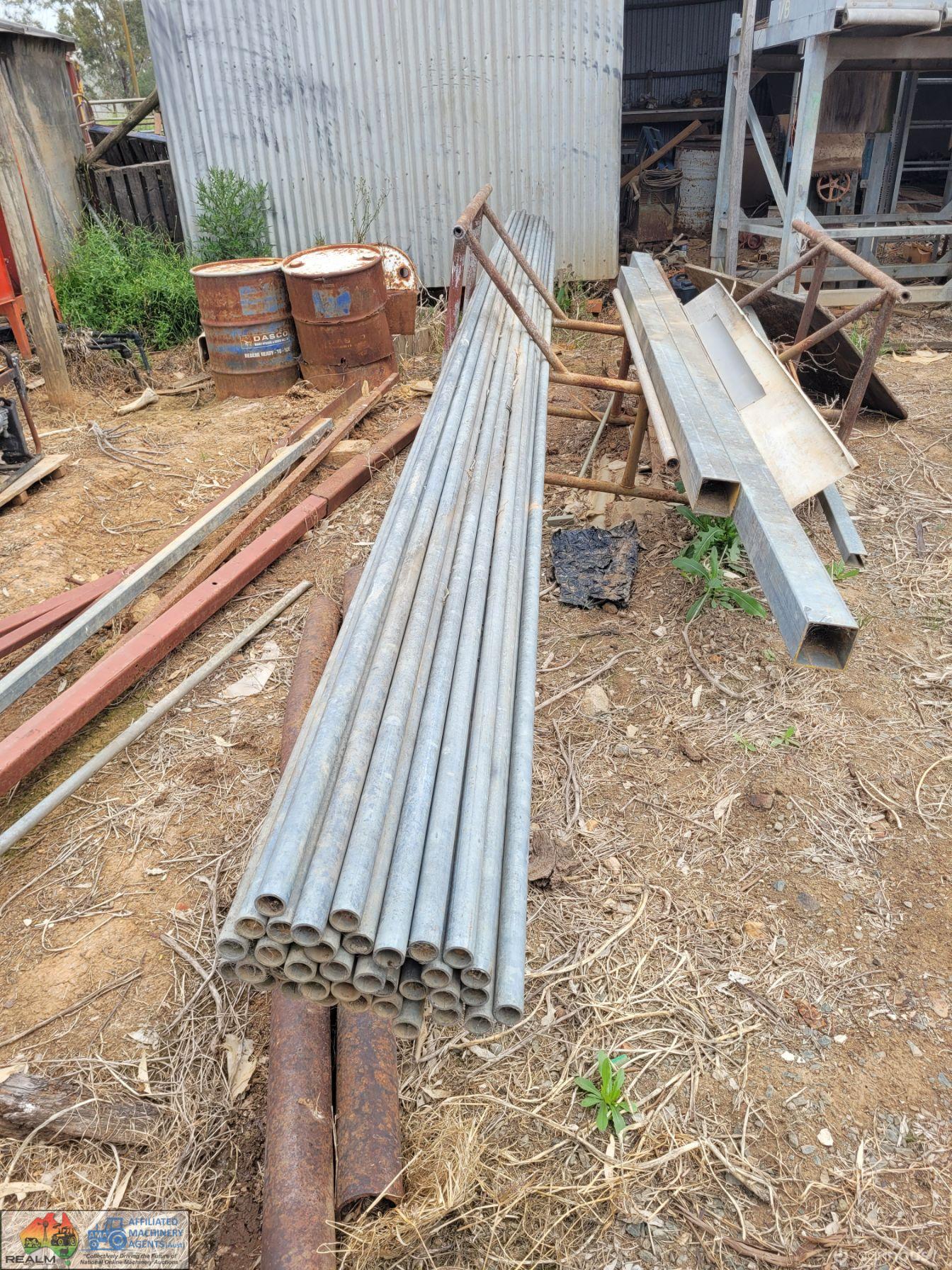 36x 6m Lengths of New Galv. Pipe (25mm NB ~ 32mm OD) - photo 2