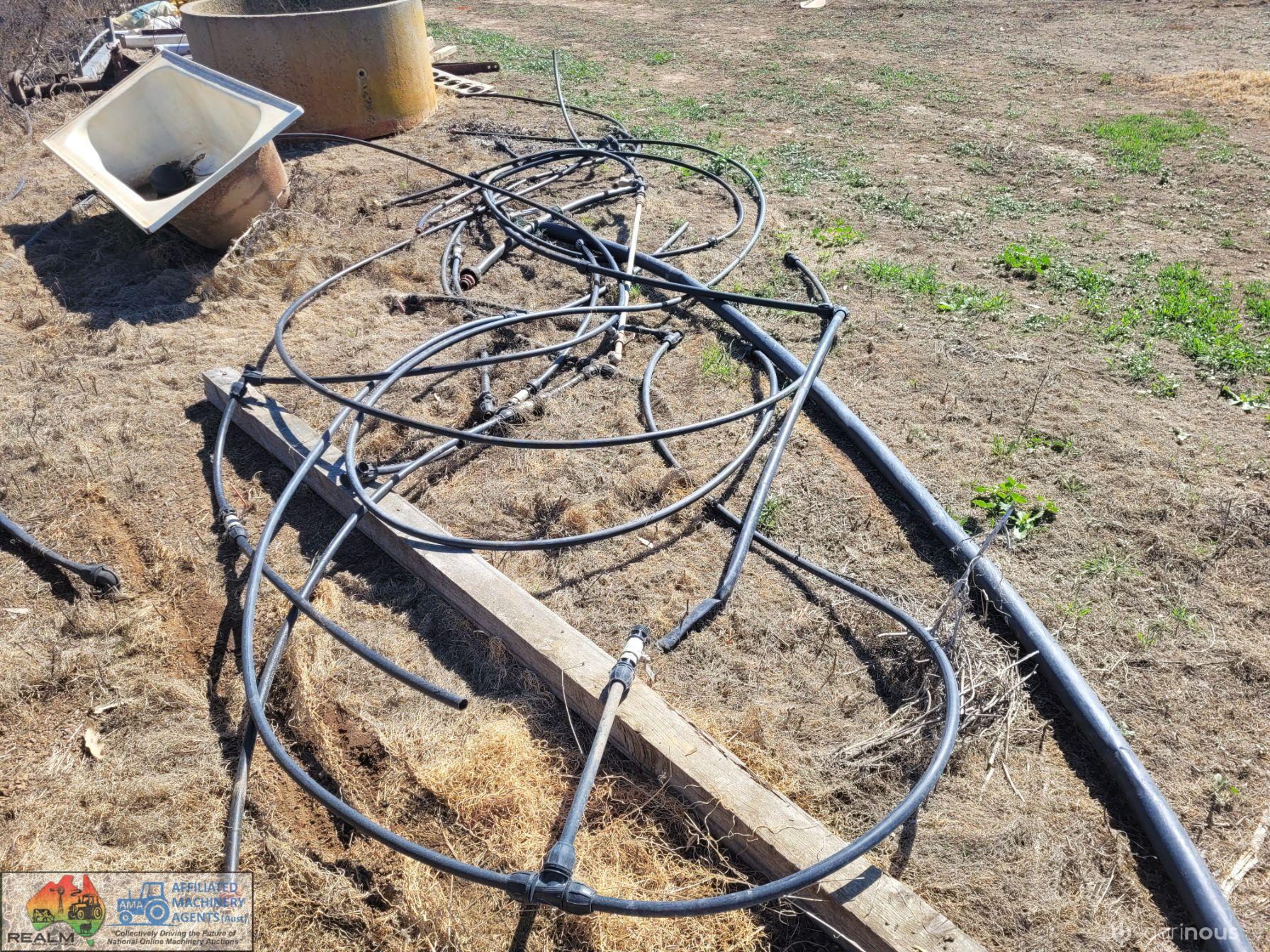 Assorted Poly Pipe with Fittings