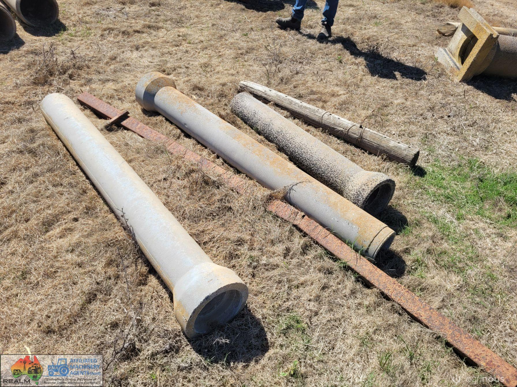 Assorted Concrete Irrigation Pipes - photo 7