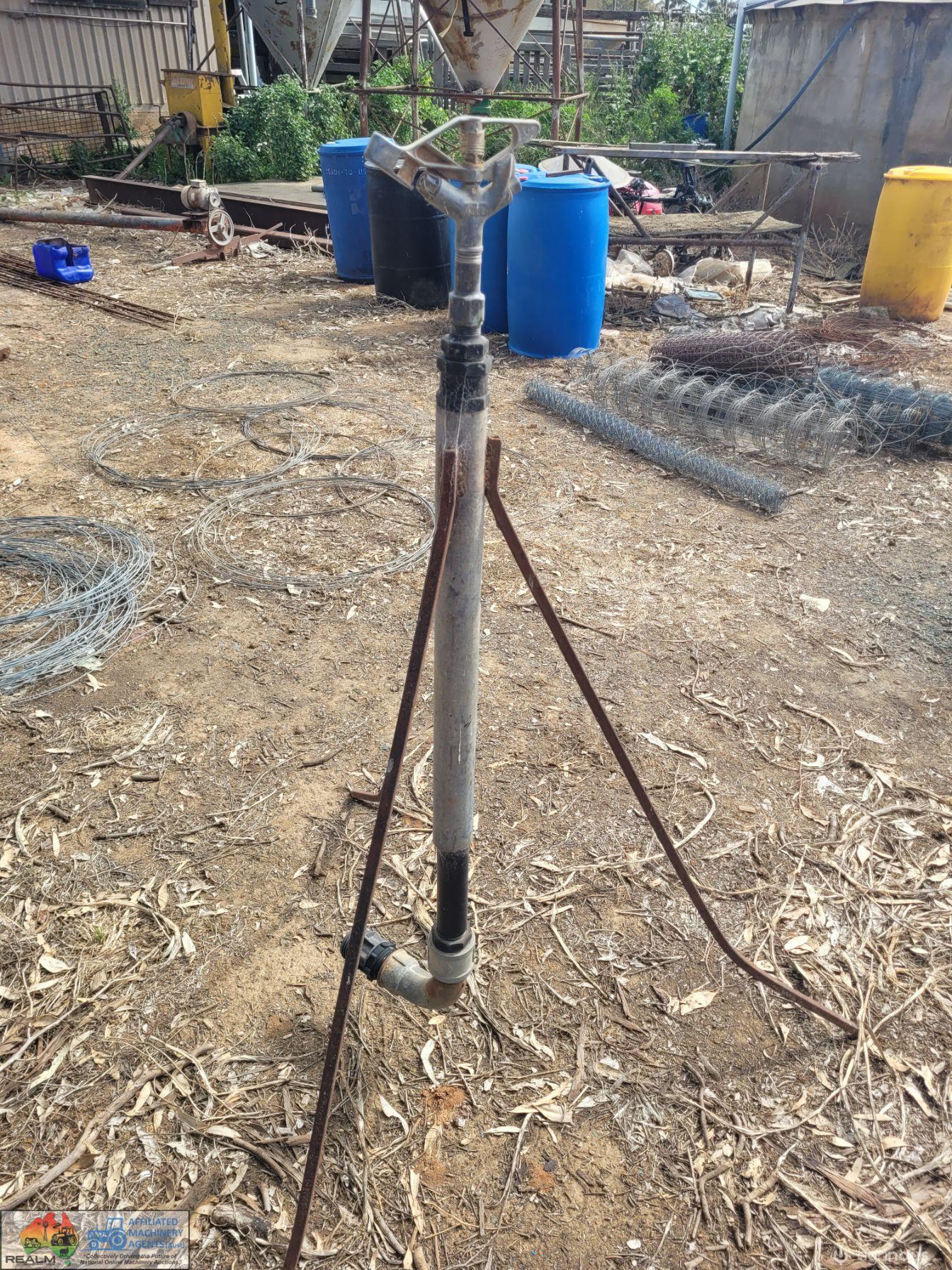 Fixed Head Irrigation Sprinkler on Tri-pod