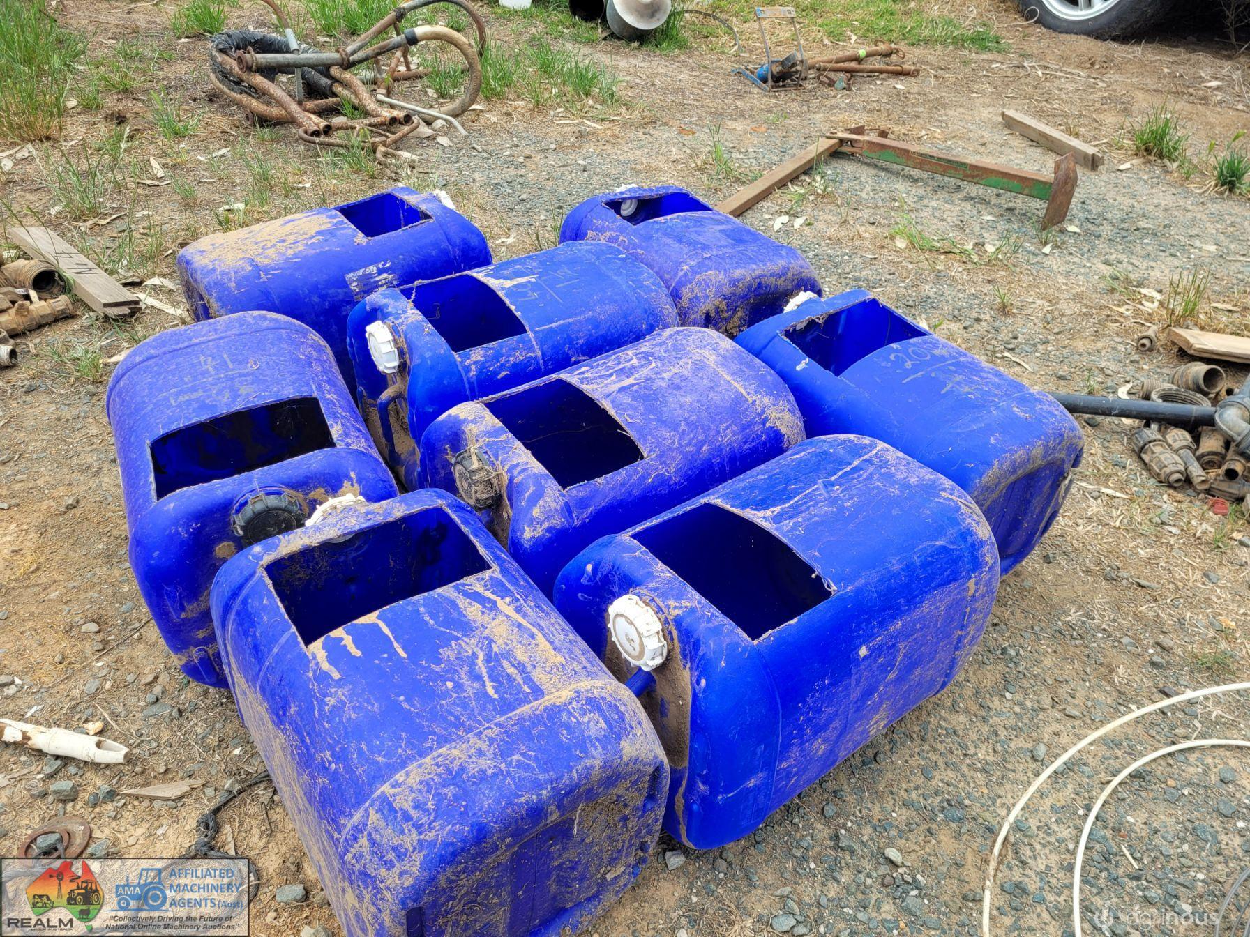 8x Blue W/shop Storage Tubs
