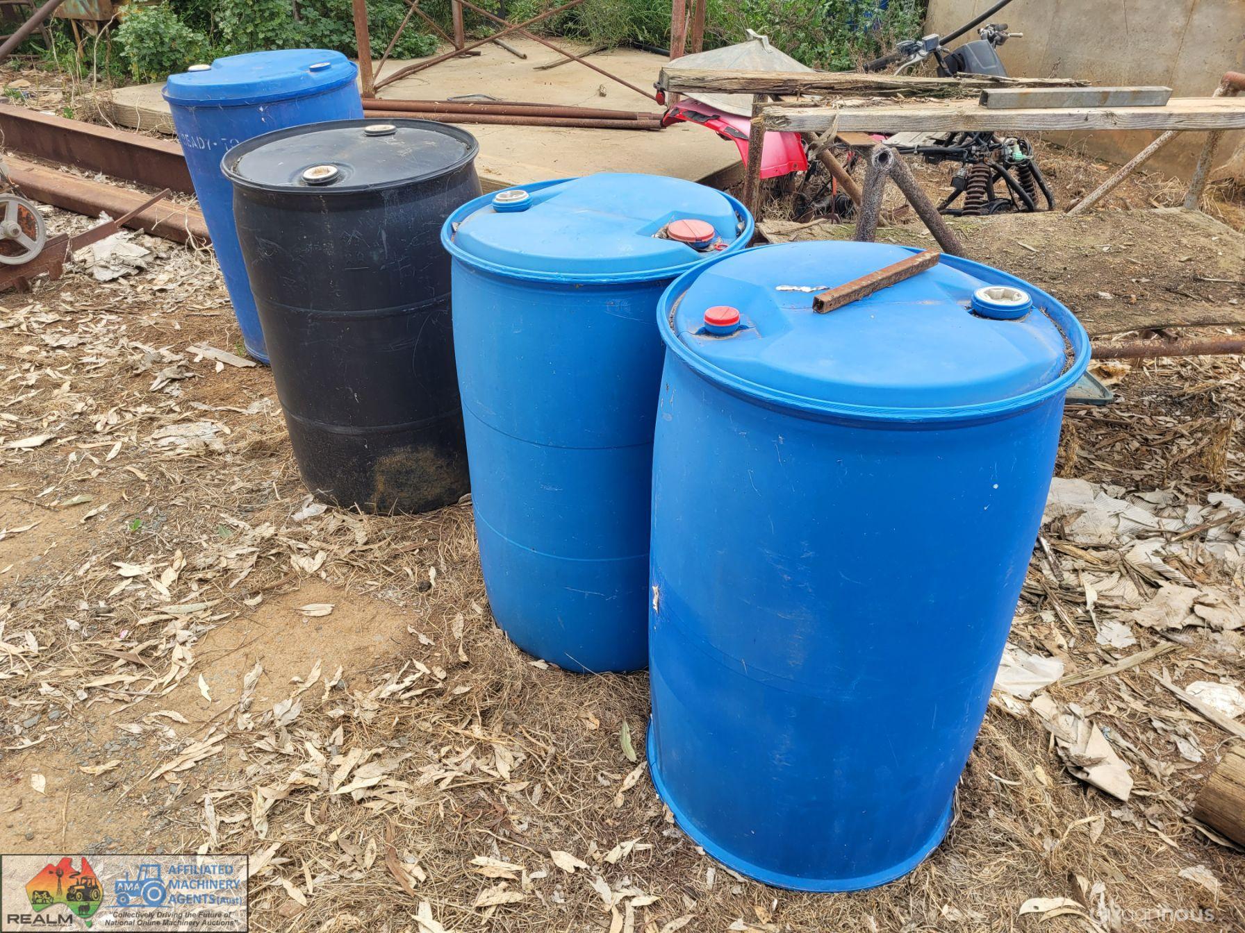 6x Plastic Barrels of Fish Oil Fertilizer