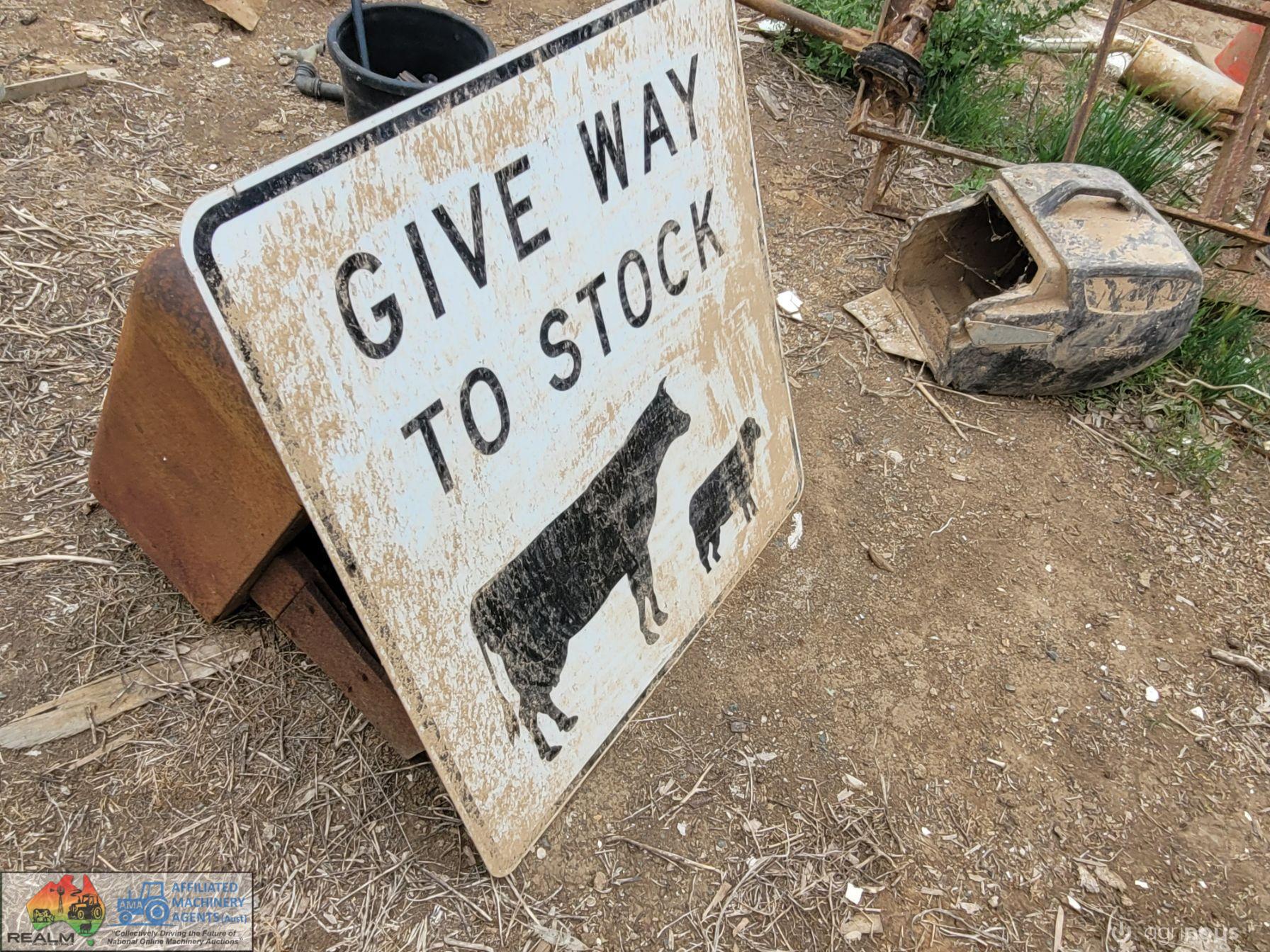 Give Way to Stock Sign
