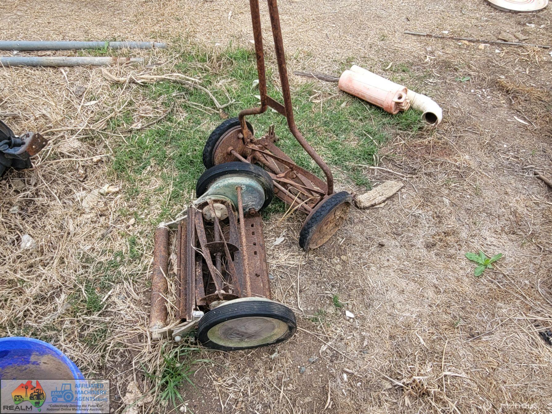 2x Antique Lawn Mowers