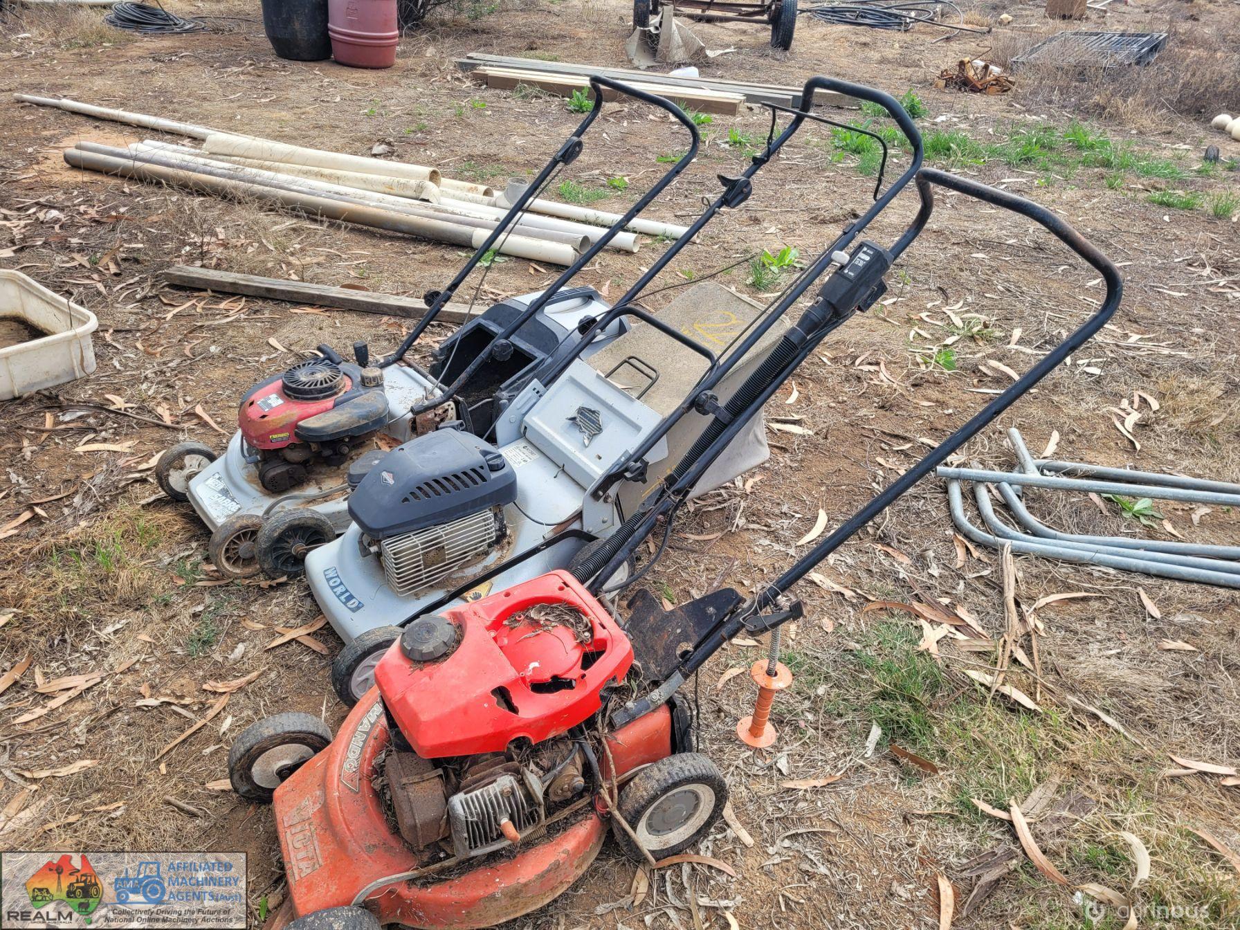 3x Lawn Mowers