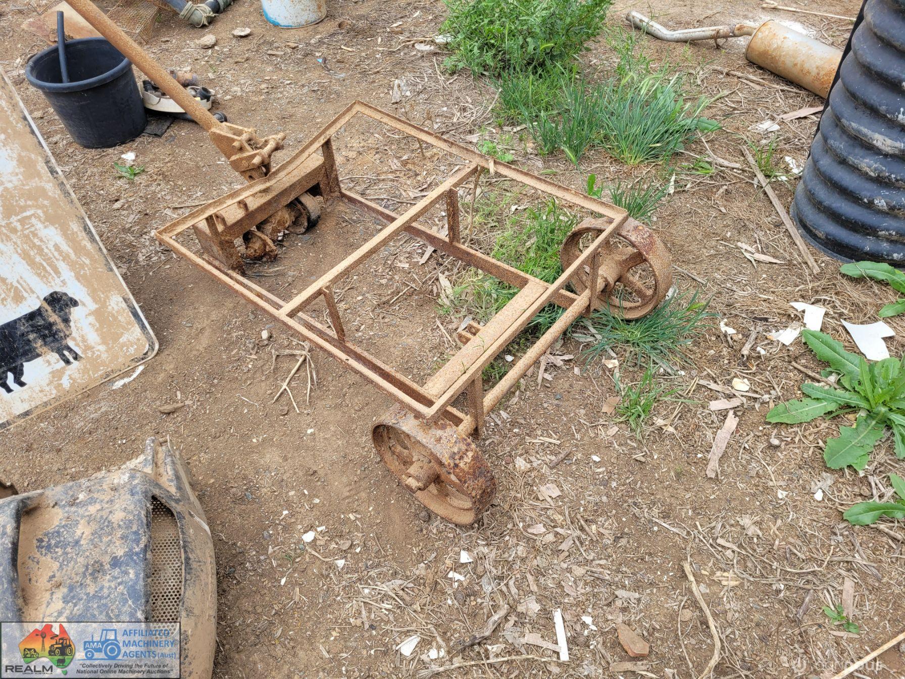 Warehouse Trolley with Cast Wheels (Ex-Railway)