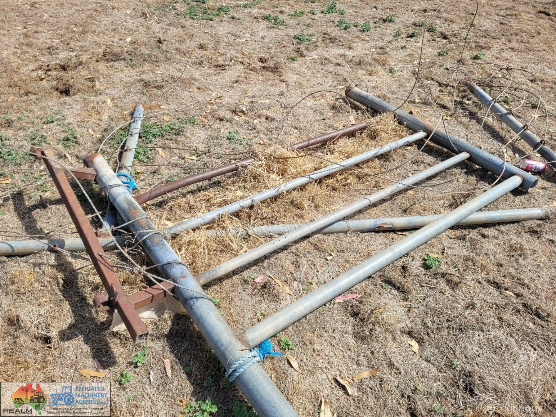 Scrap Steel Fence Panel with Cable Wire - photo 5