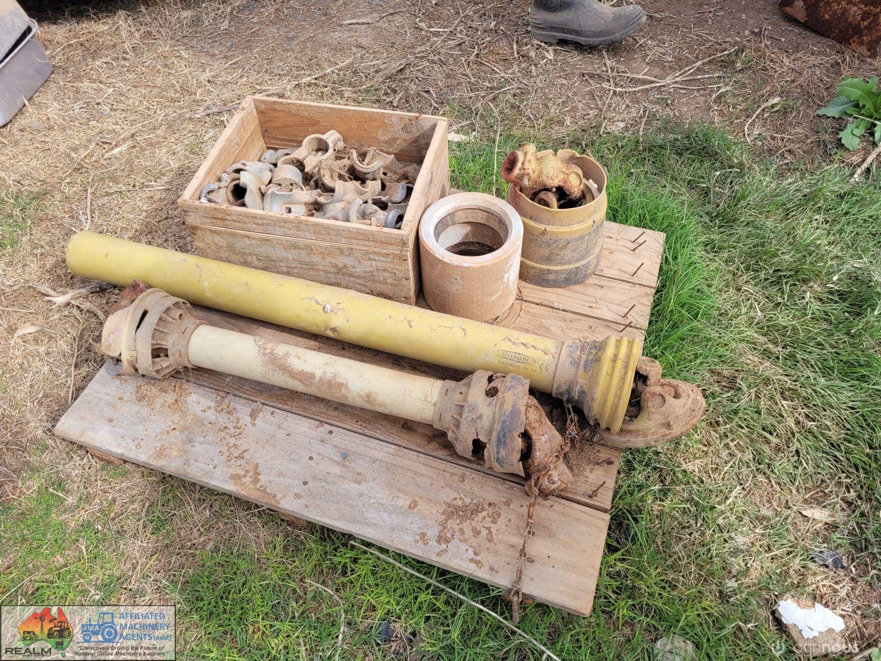 Pallet of PTO Shafts & Cyclone Pipe Clamps - photo 4