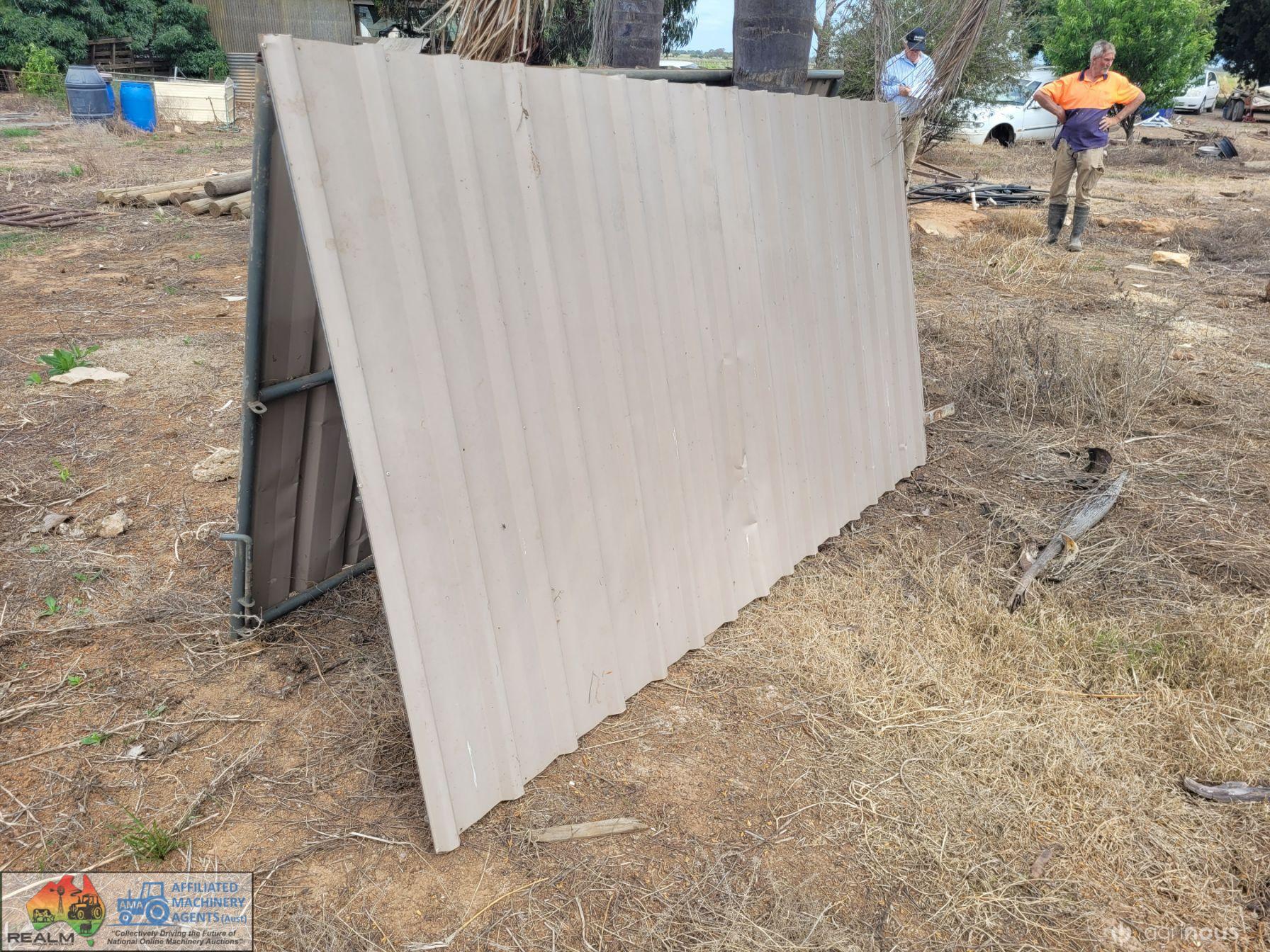 2x Colorbond Gates, Suit 6m Opening (2.9m x 1.5m)