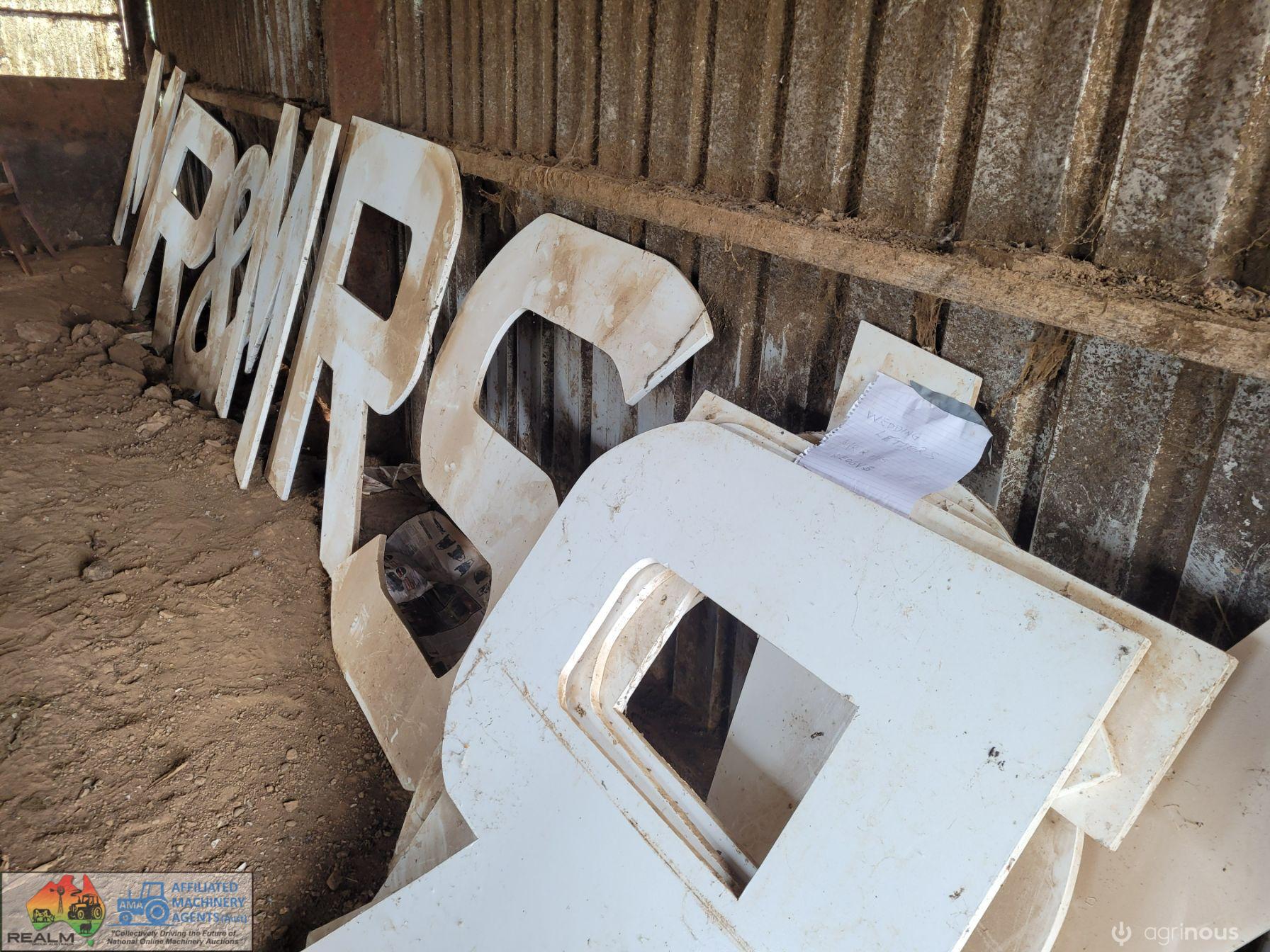 Promotional "Wedding" Display Letters - photo 3