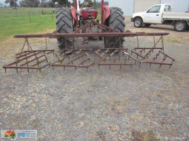 3pl Ferguson Folding Harrows 12ft 6in wide - photo 3