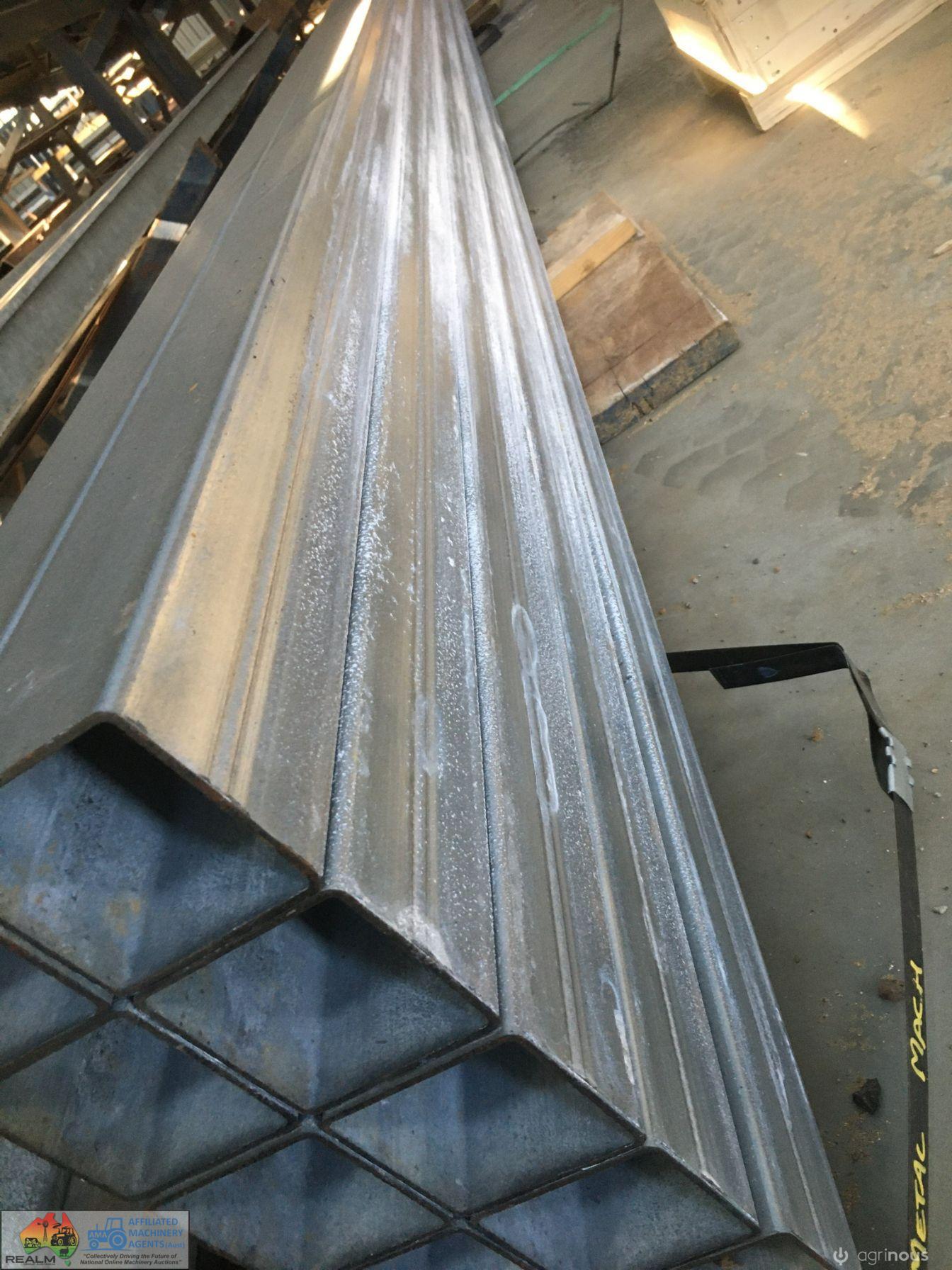 10x 8m Lengths of Galv. RHS 100x100 mm