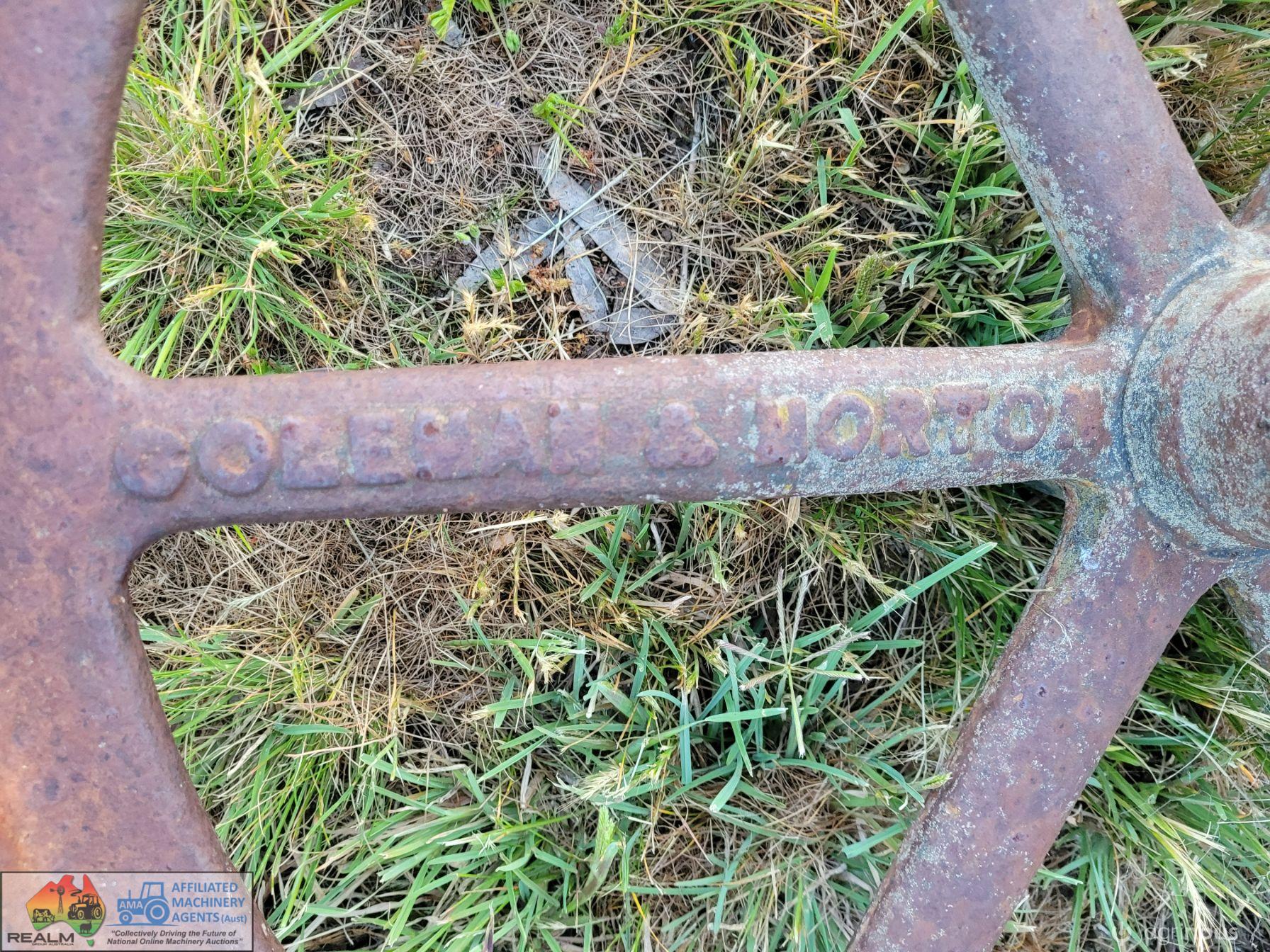 2x "Coleman & Morton" Cast Iron Wheels, 2ft diameter. - photo 4