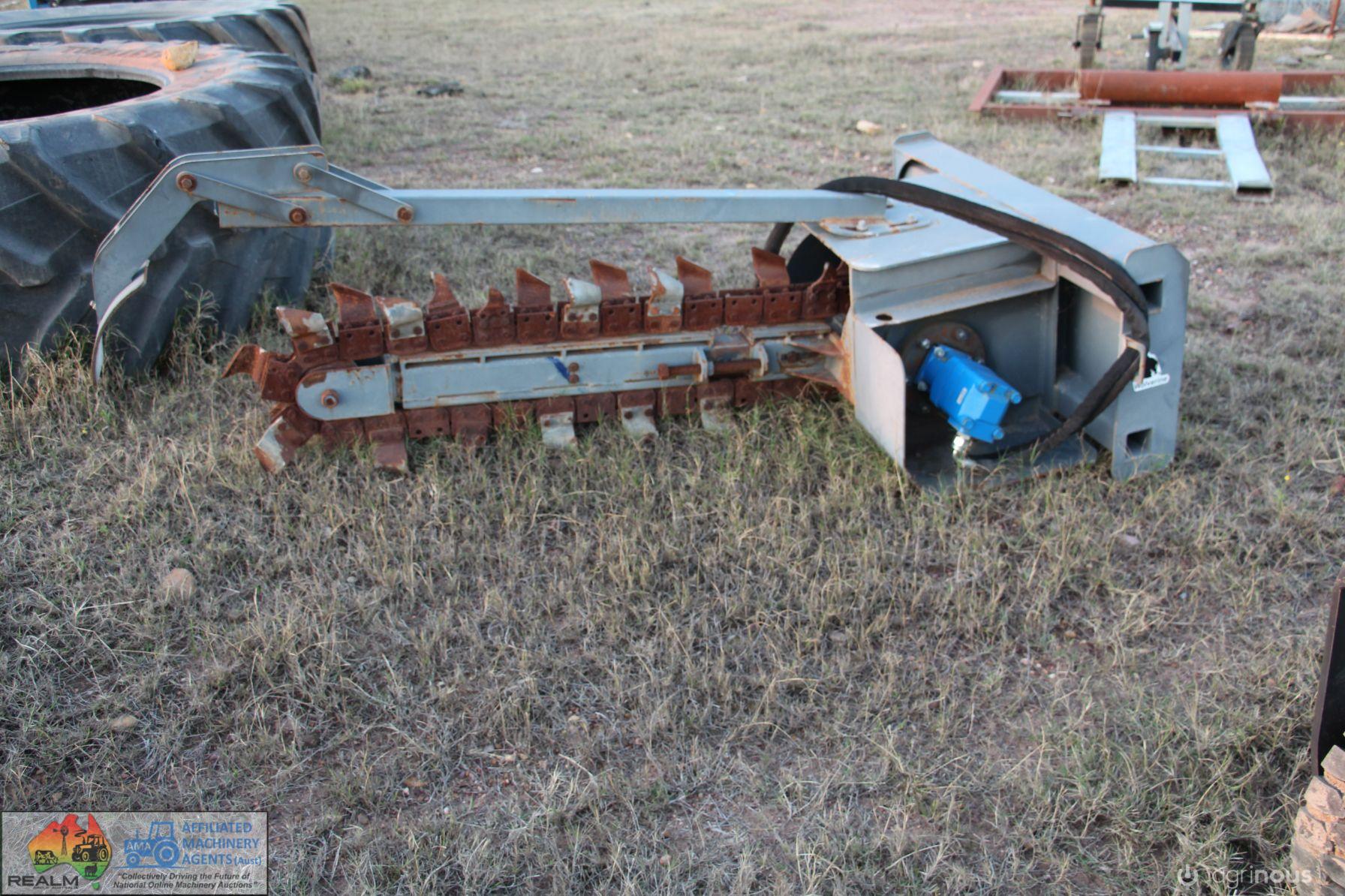 Skid Steer Trencher with New upgraded hydro motor