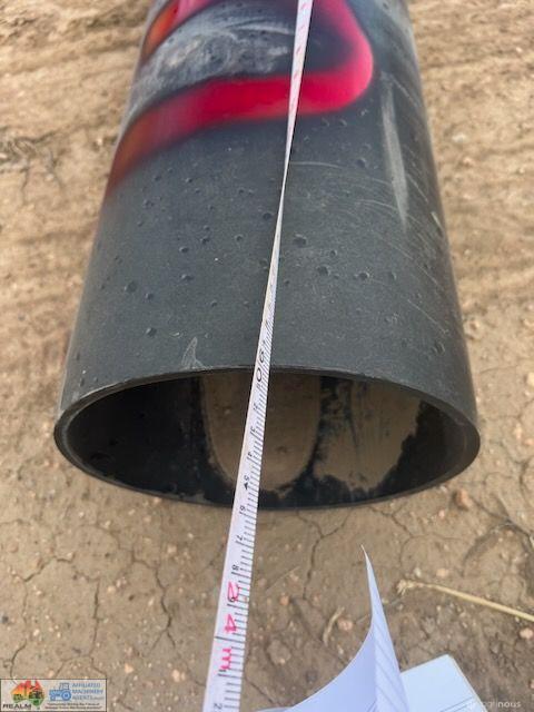 Un-used Black Poly Irrigation Pipe - No.3a (23.9m x 240mm id & 6mm walls)