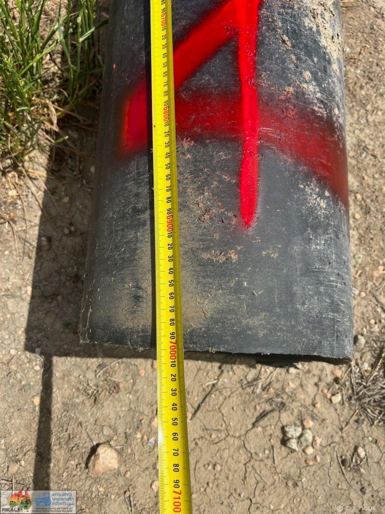 Un-used Black Poly Irrigation Pipe - No.4 (7m x 260mm id & 8mm walls)