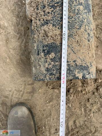 Un-used Black Poly Irrigation Pipe - No.5b (19m x 187mm id & 6mm walls)